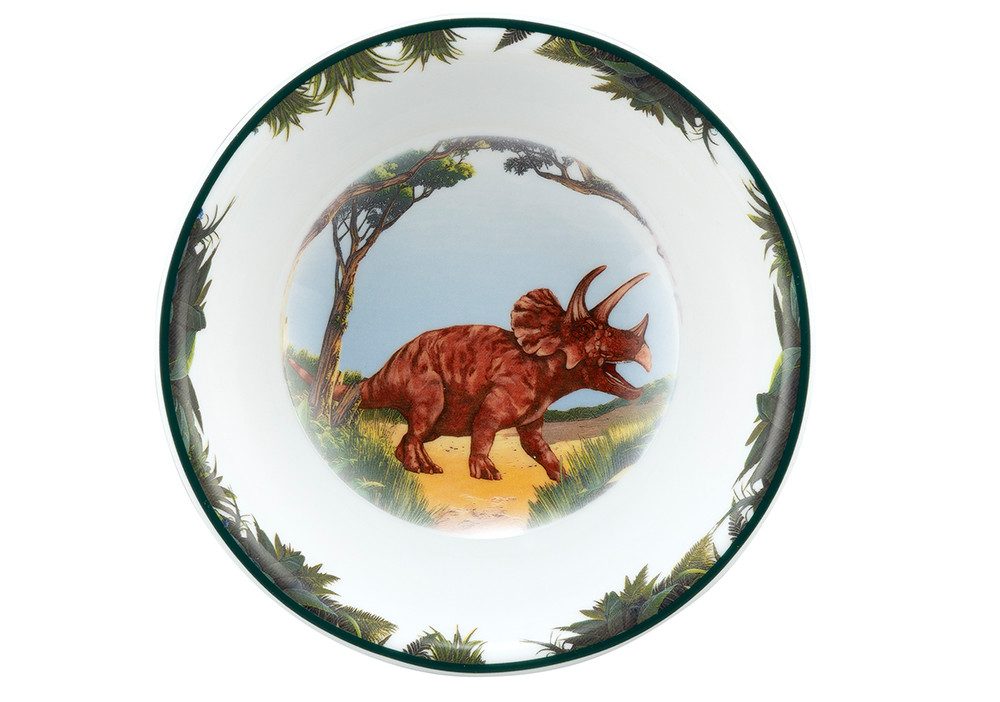 Seltmann Weiden Kinderschüssel Schüssel rund 16 cm, Porzellan, (1-tlg), Schüssel mit Dino - Design