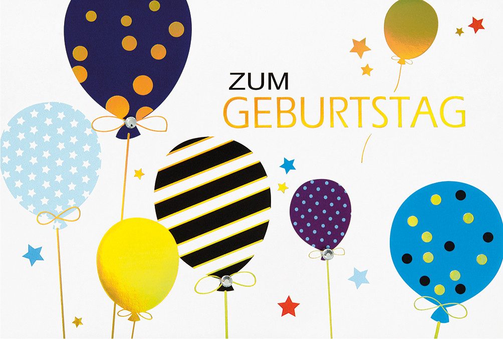 Grußkarten Geburtstag - PopUp-Card - Klappkarte mit 3D-Innenleben - Grußkarte