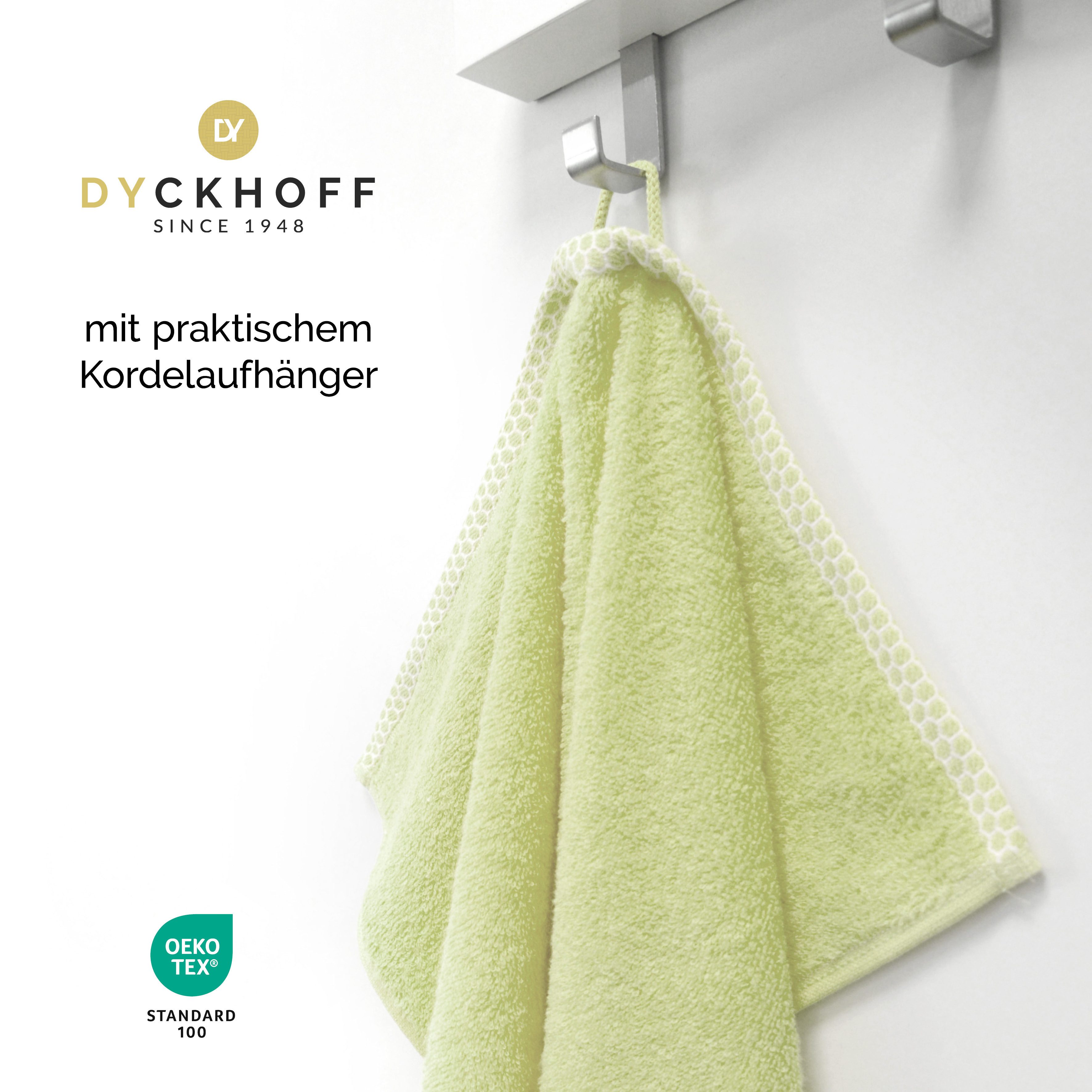 Dyckhoff Duschtuch Pure Natural Uni, Frottier (Packung, 1-St), BIO Baumwolle, GOTS