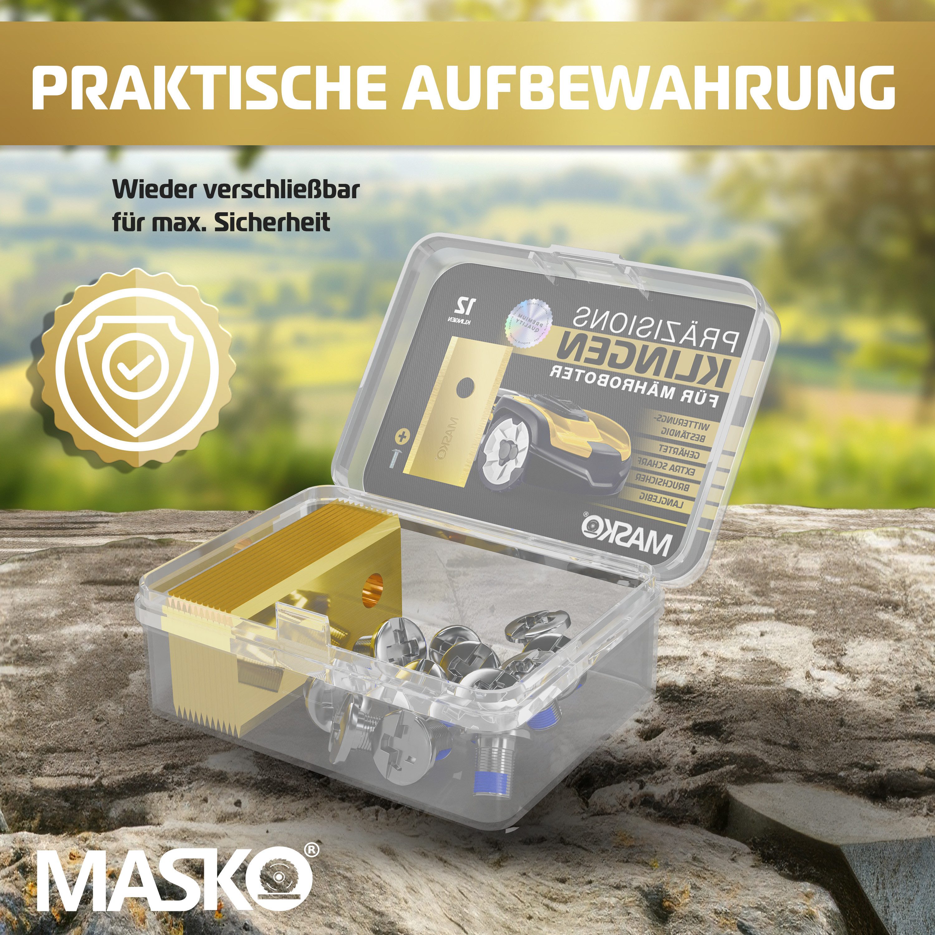 MASKO Mährobotermesser (12-St), Ersatzm...