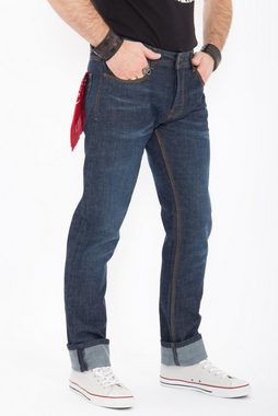 KingKerosin Regular-fit-Jeans Robin mit leichter Used Waschung