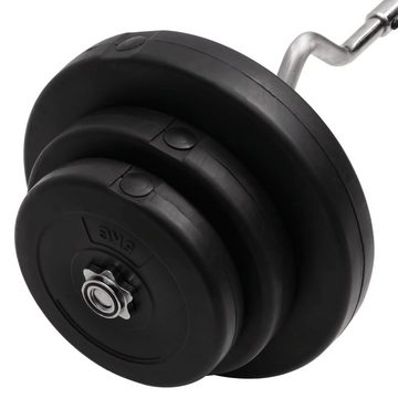 vidaXL Hantel Curlstange mit Gewichten 60 kg