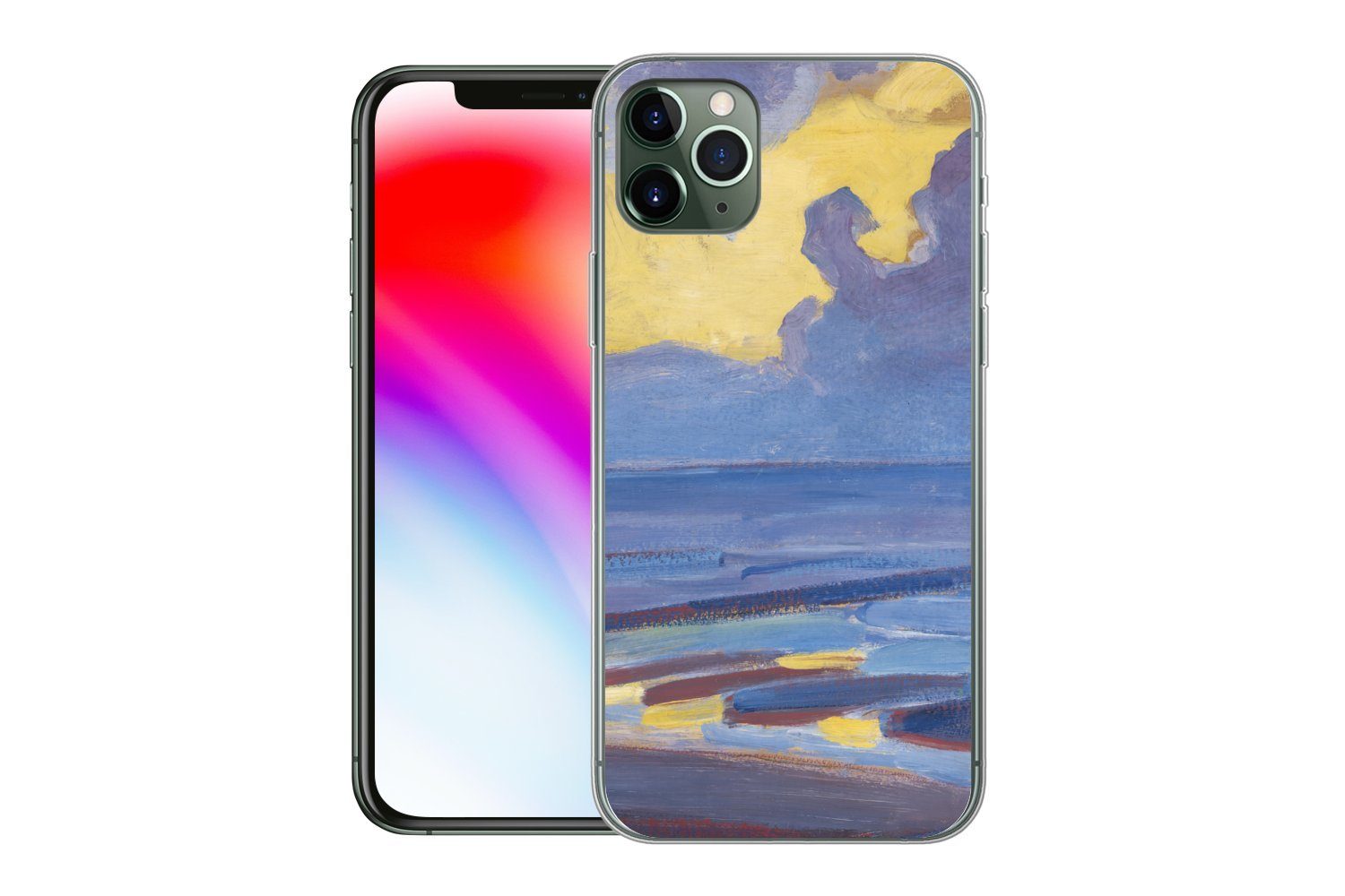 MuchoWow Handyhülle für Apple iPhone 11 Pro Max Am Meer - Piet Mondrian, Smartphone-Bumper, Print, Handy Schutzhülle Dünn