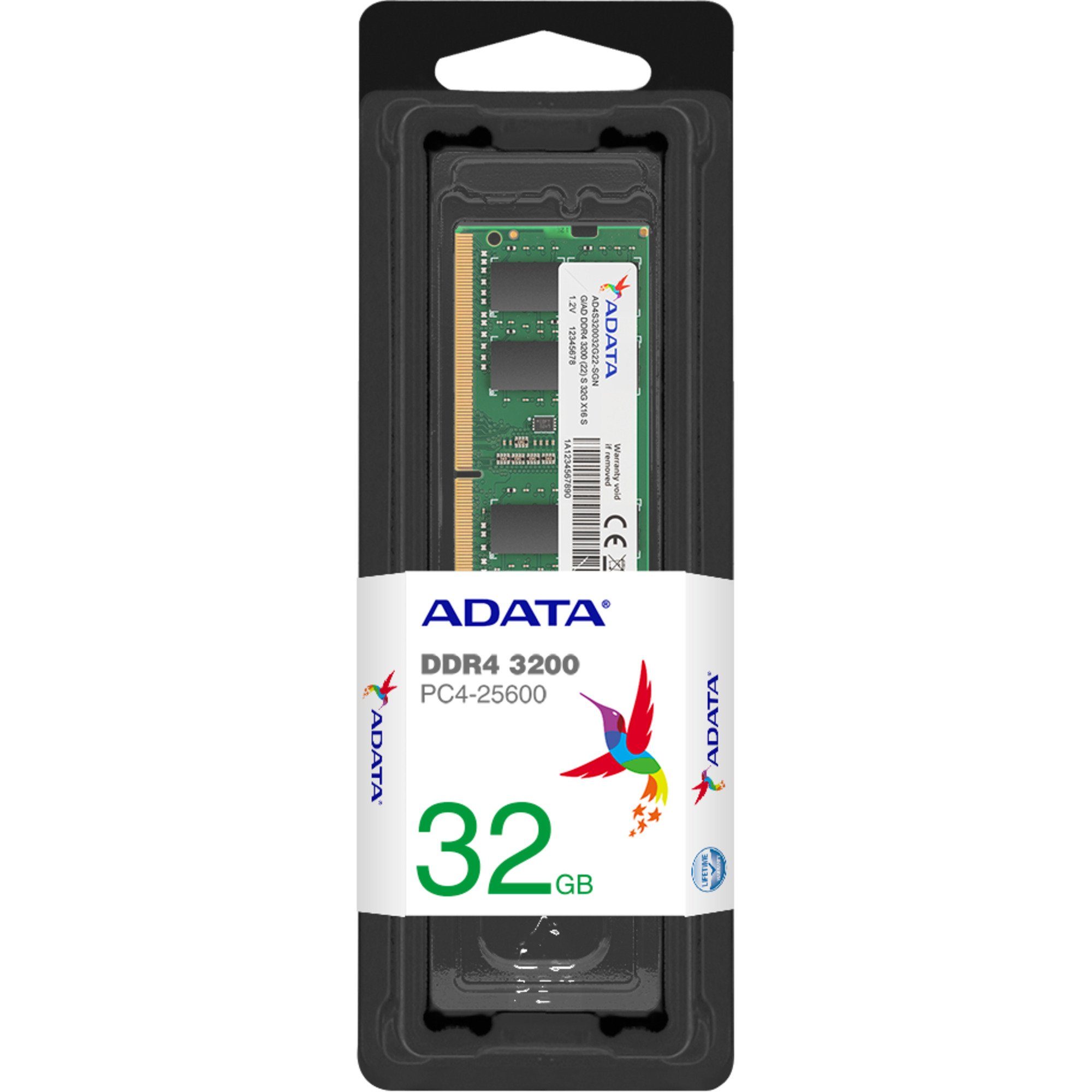 ADATA ADATA SO-DIMM 32 GB DDR4-3200, Arbeitsspeicher Arbeitsspeicher