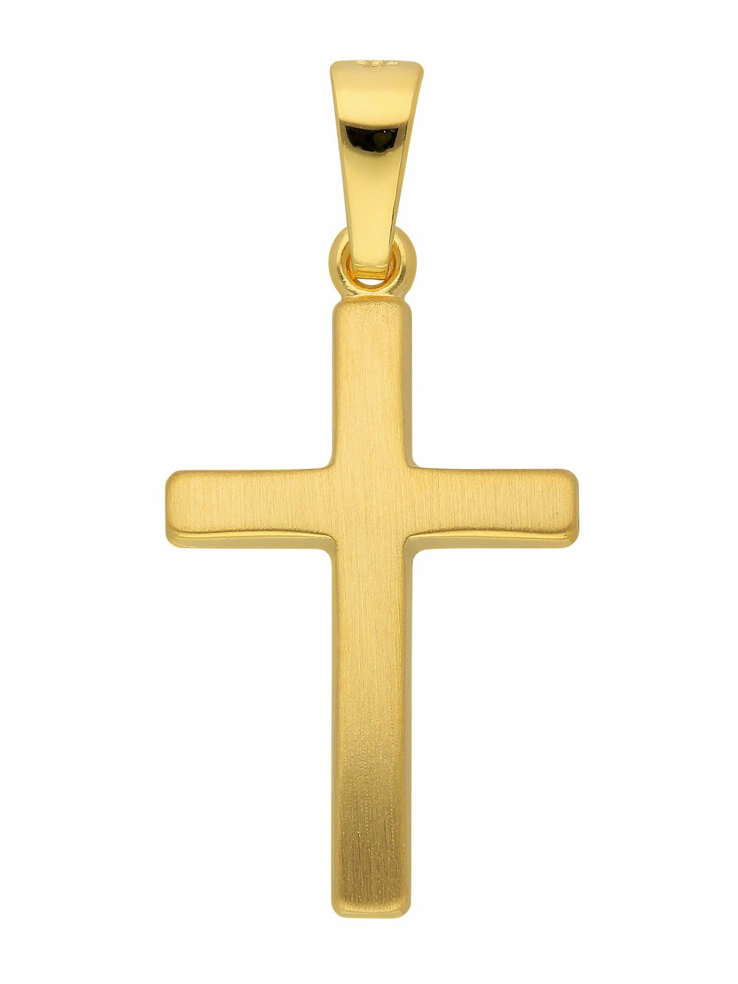 Adelia´s Kettenanhänger Gold Herren & Damen Anhänger, Goldschmuck 585 für Kreuz