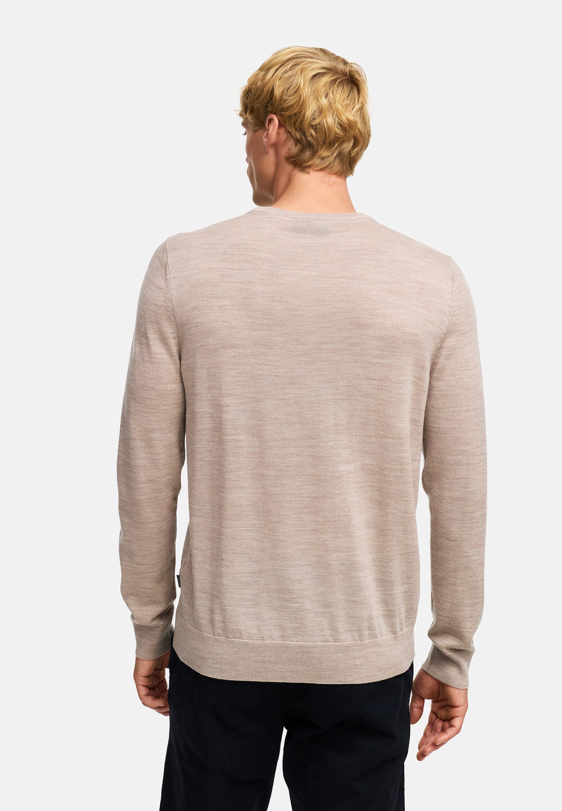 Kronstadt Strickpullover Herren KSJohannes Strickpullover Herrenpullover aus 100% Merinowolle mit Rundhalsausschnitt