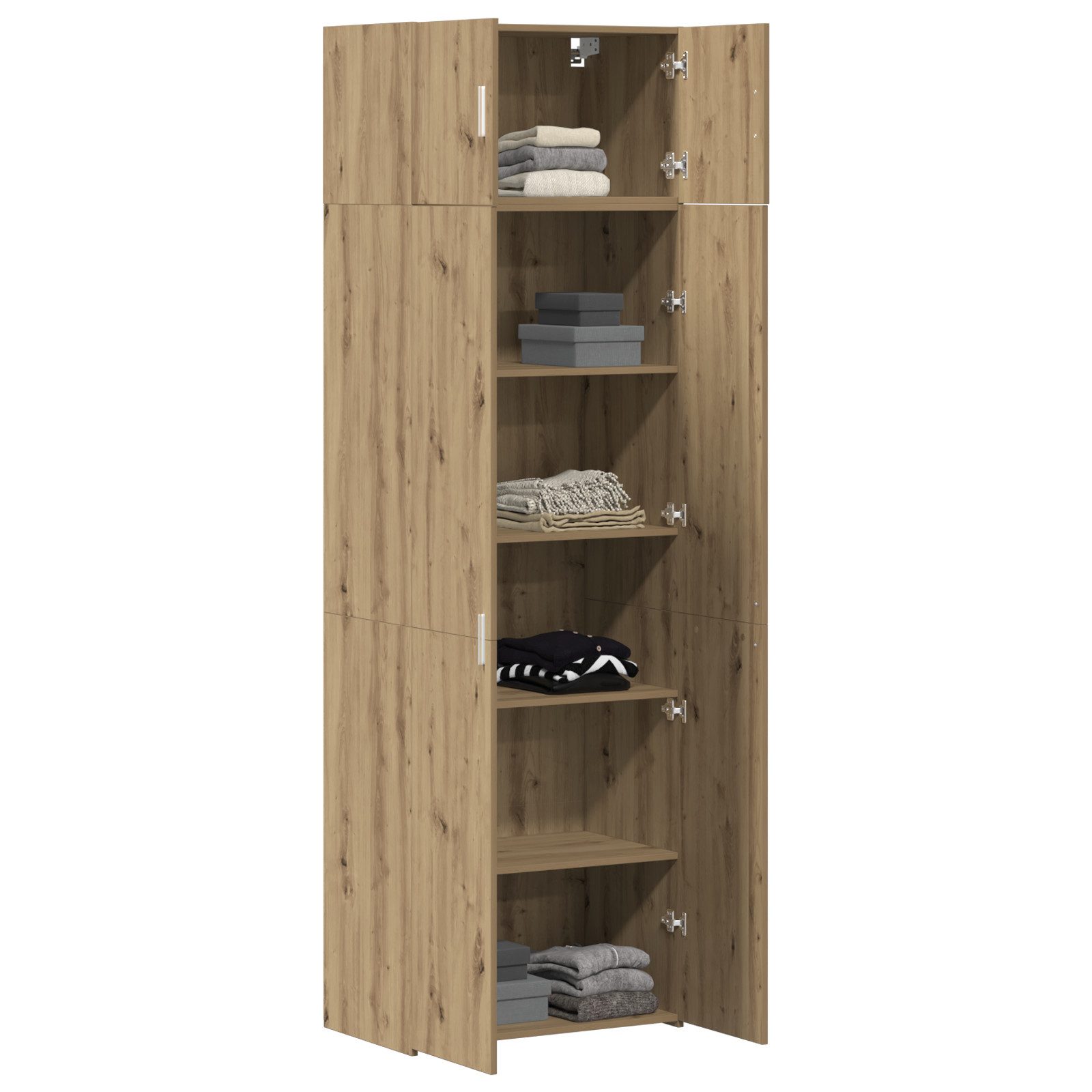 vidaXL Sideboard Stauraum Schrank Artisan Eiche günstig online kaufen