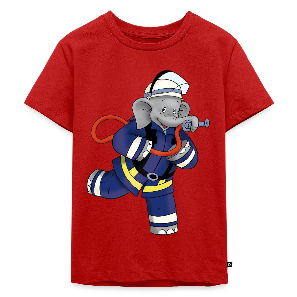 T-Shirt Benjamin Blümchen Als Feuerwehrmann Kinder Premium T-Shirt