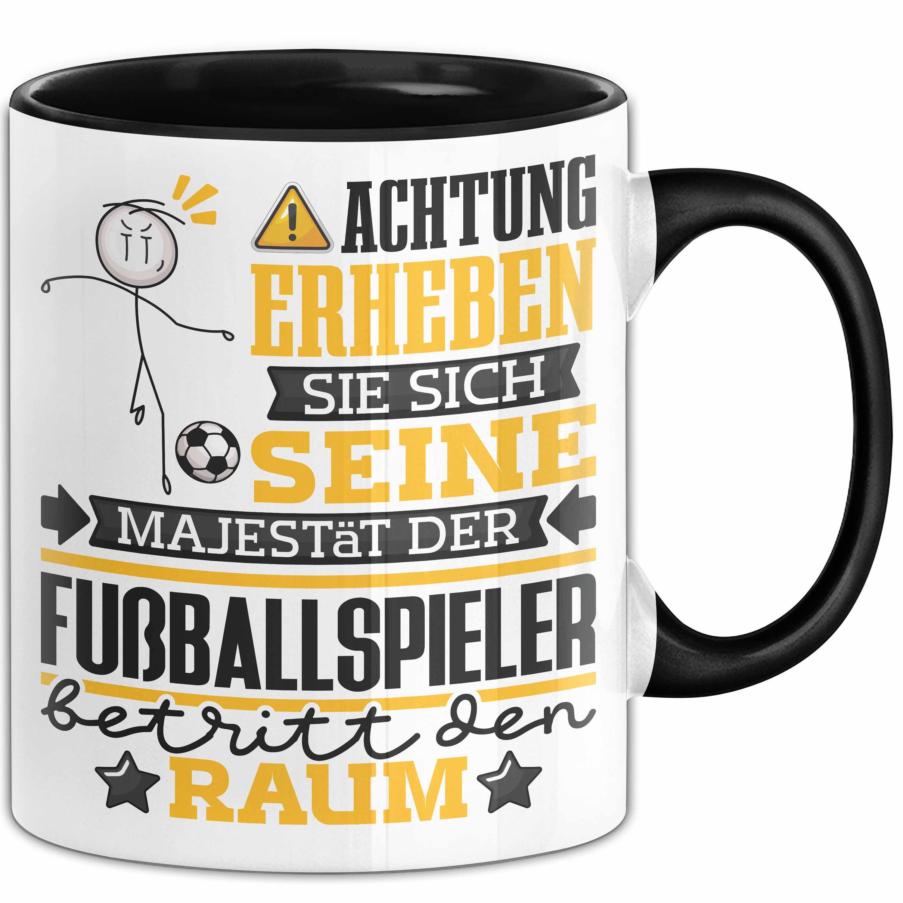 Trendation Tasse Fußballspieler Geschenk Tasse Lustiger Spruch Erheben Sie Sich Der Fuß, Keramik
