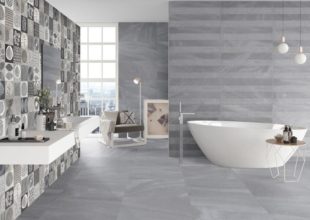 BOXTEC Bodenfliese NAKURU GREY 16.5 x 16.5 Feinsteinzeug Wand- und Bodenfliese, Feinsteinzeug 16.5x16.5, Grau