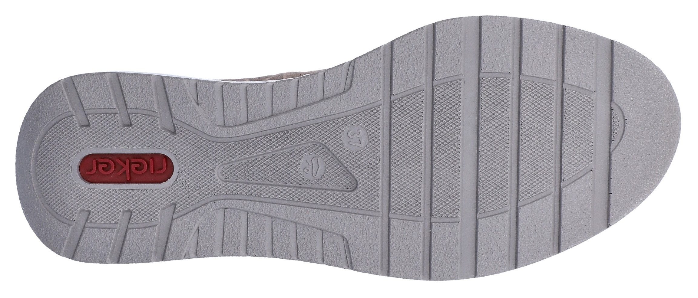 Rieker Slip-On Sneaker Slipper, Freizeitsneaker, Halbschuh in Metallic-Optik