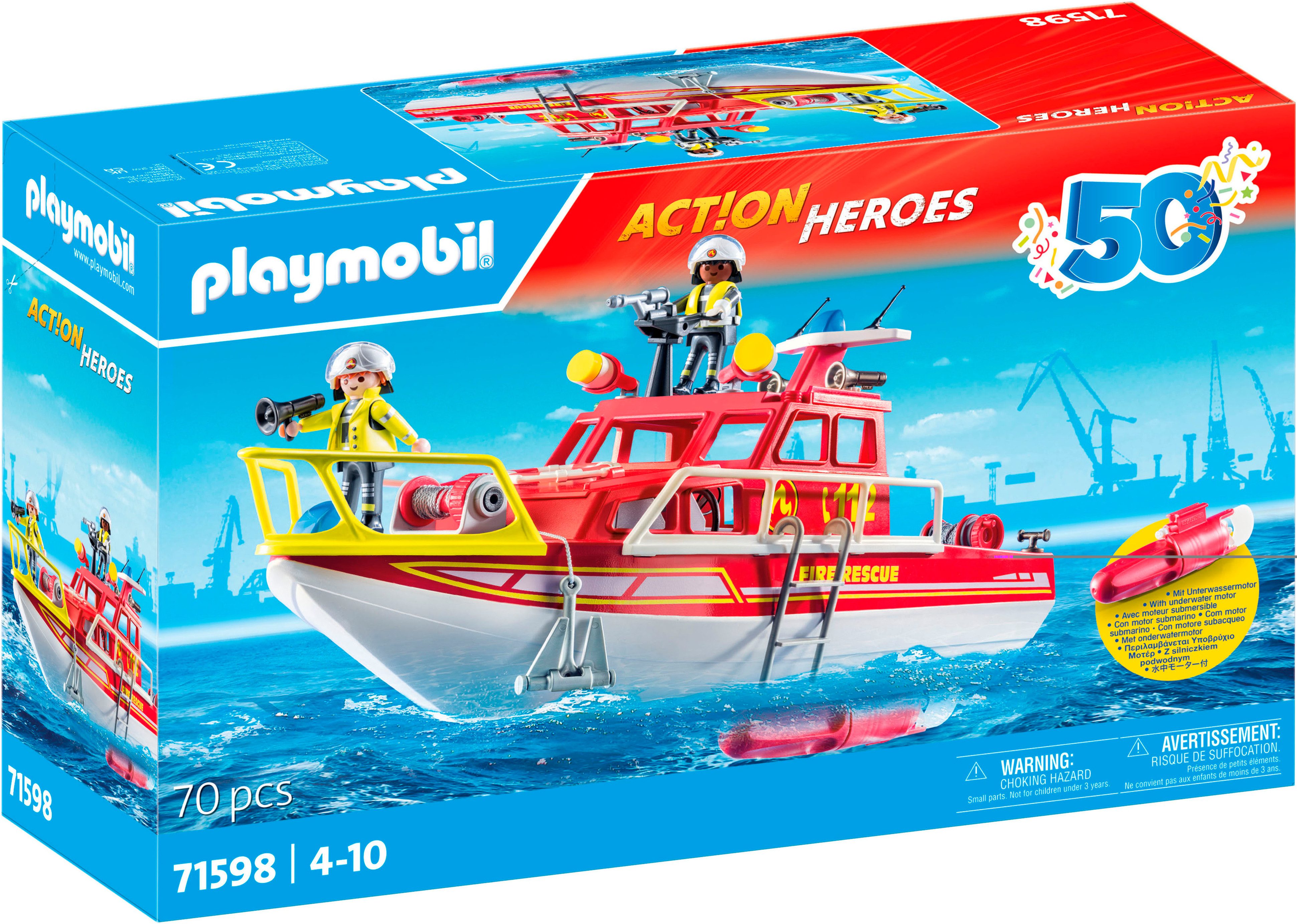 Playmobil® Feuerlöschboot (71598), Action Heroes, 50 günstig online kaufen