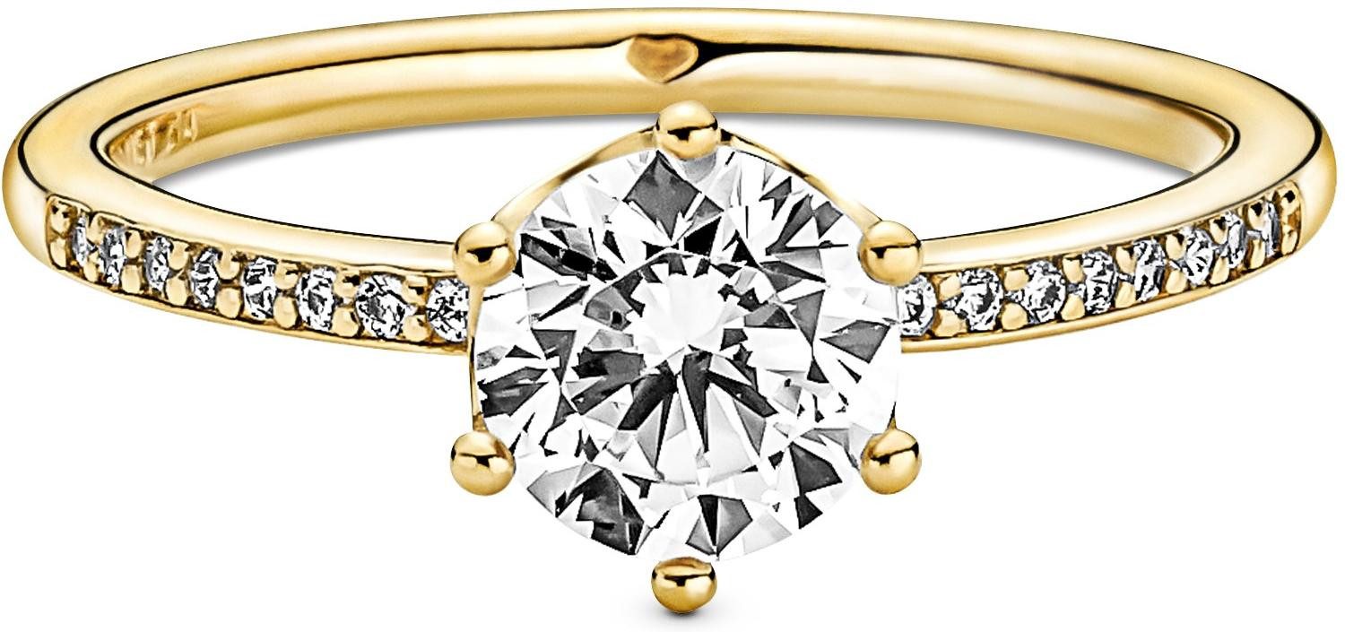 Pandora Fingerring Pandora Klare Funkelnde Krone Solitärring 168289C01 Dame günstig online kaufen