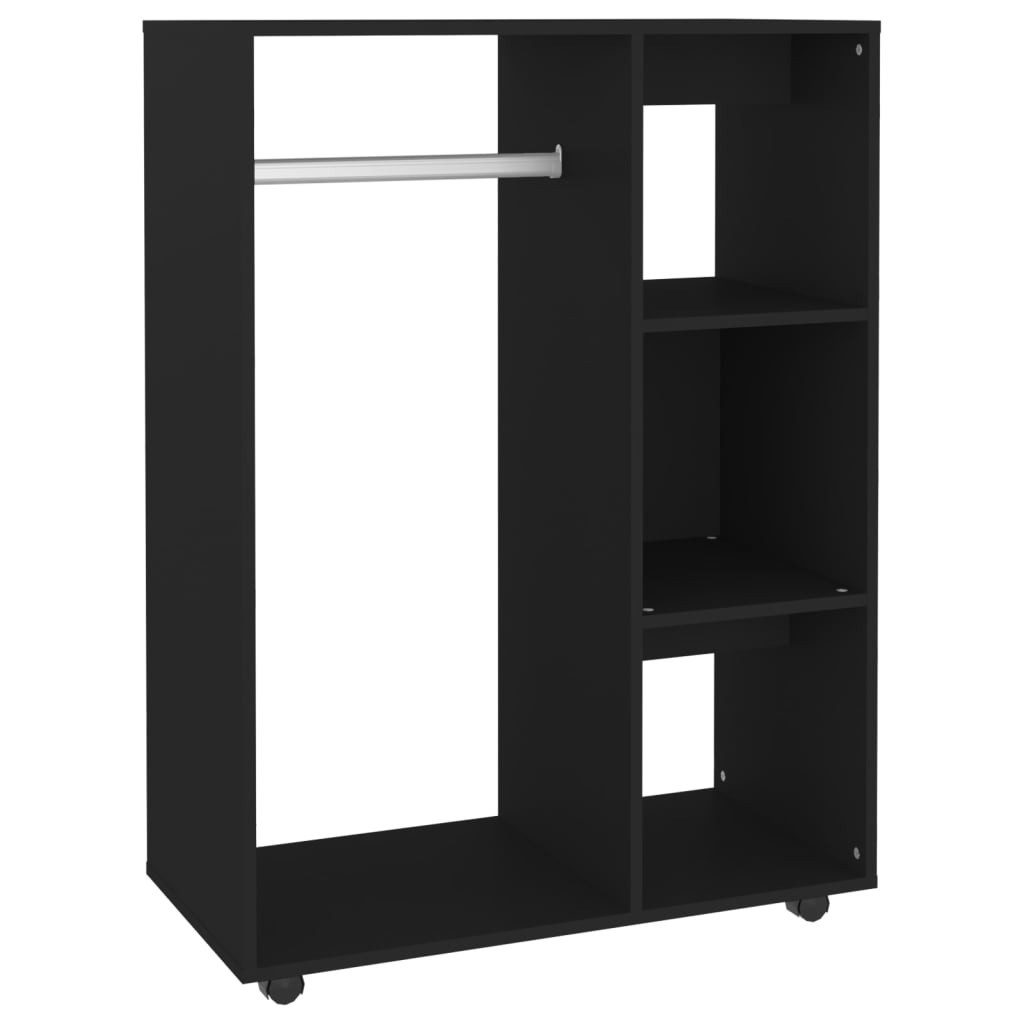 vidaXL Kleiderschrank Mehrzweckschrank Schwarz 80x40x110 cm Holzwerkstoff günstig online kaufen