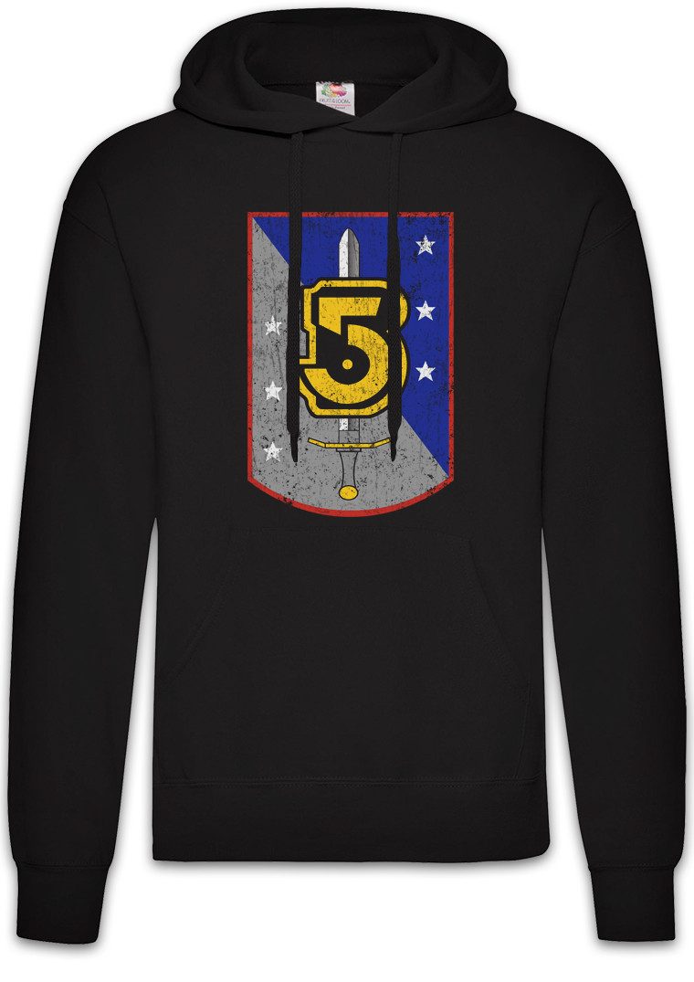 Hoodie Vintage Army Of Light Logo Herren Hoodie Space Center TV Babylon 5