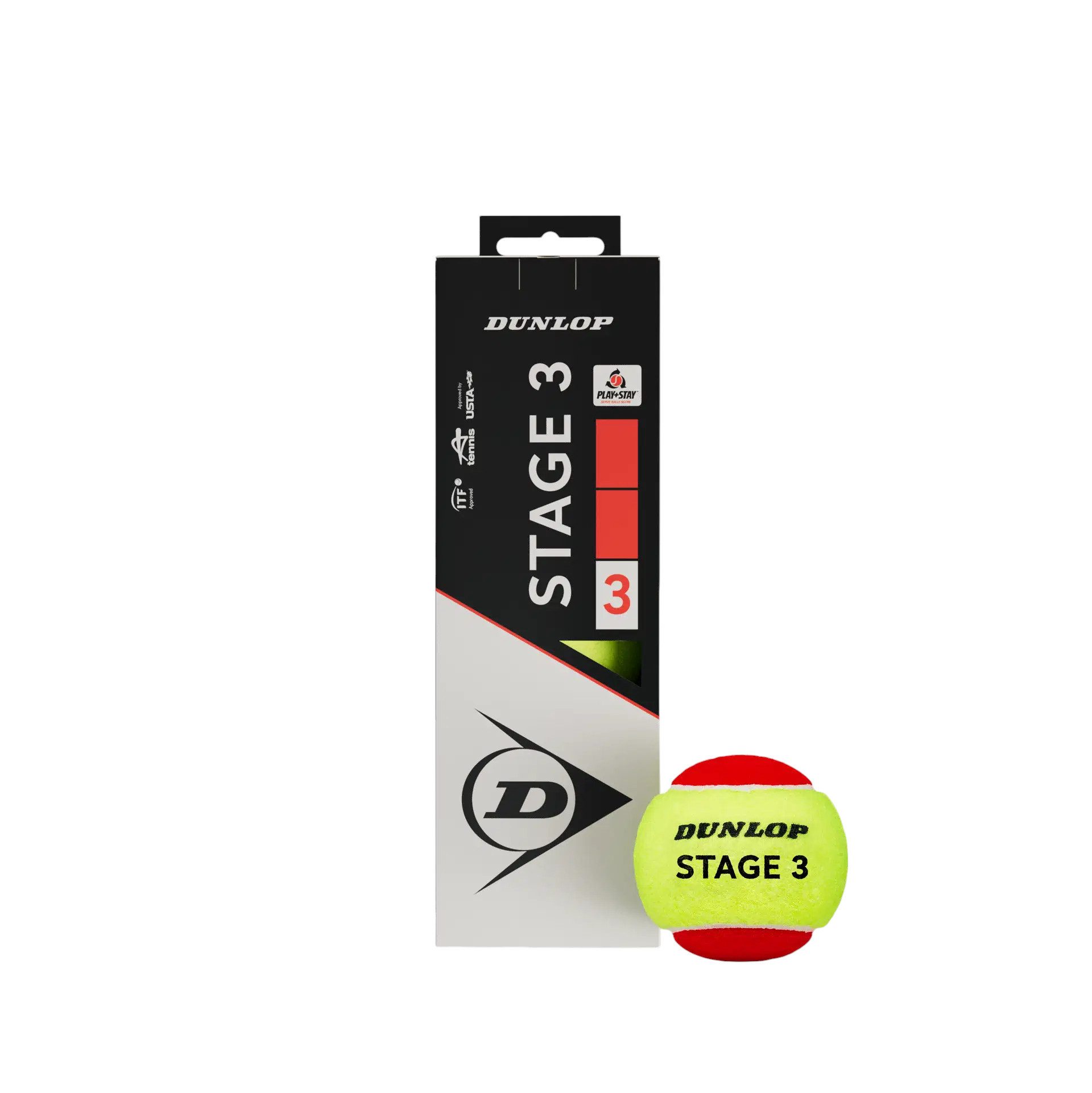 Tennisball Methodikbälle Stage 3 gelb/orange 3er
