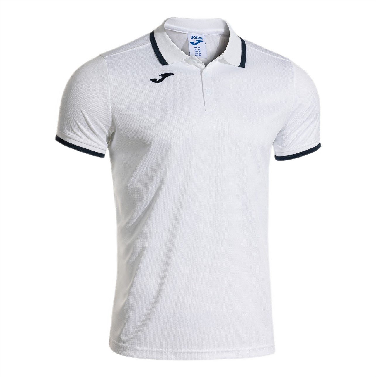 Joma Poloshirt Combi Premium (komfortable Passform, atmungsaktiv) weiss/navy Herren
