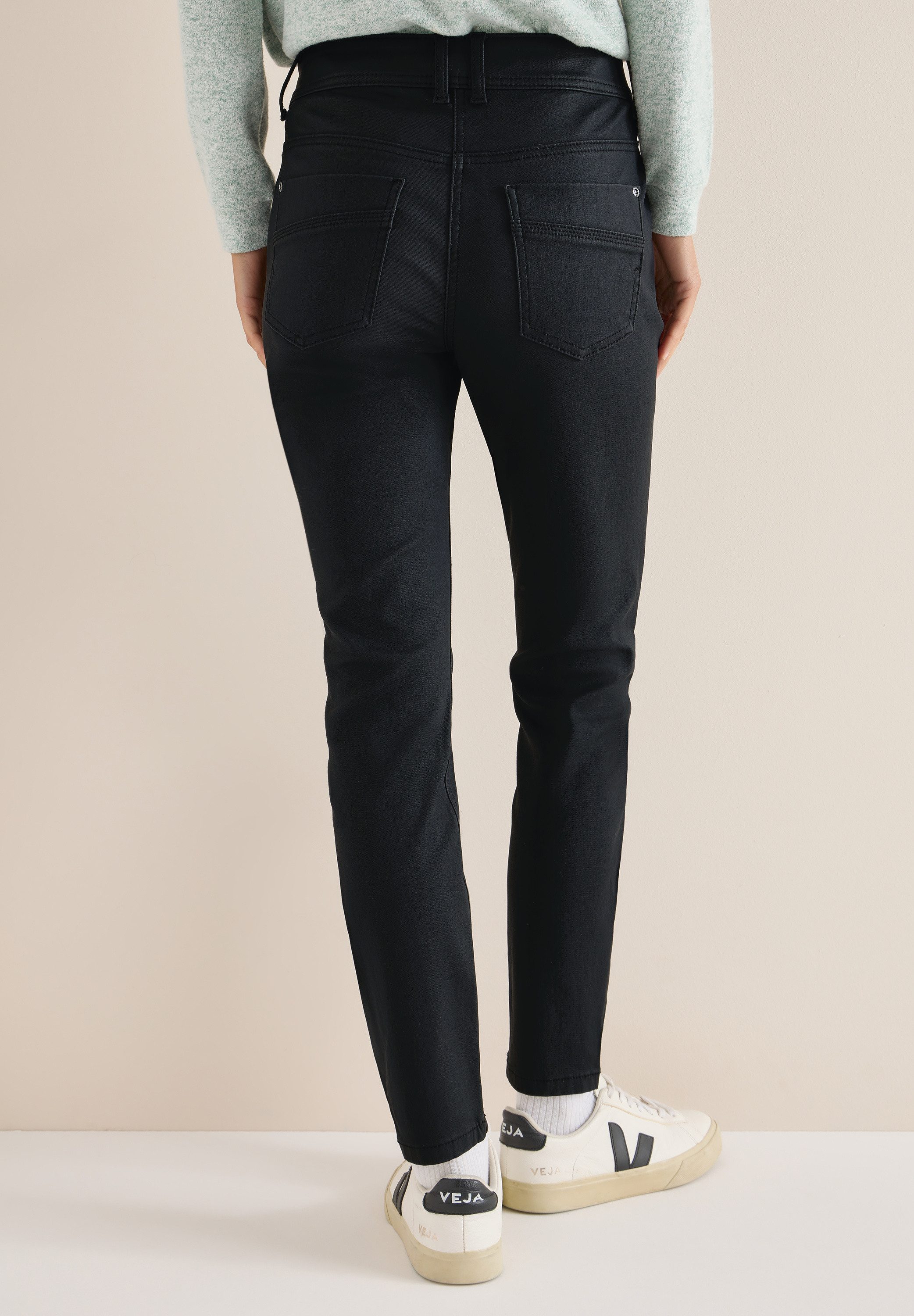 CECIL 5-Pocket-Hose Style Toronto im Leder-Look, günstig online kaufen