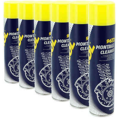 Mannol 6x Bremsenreiniger Montage Cleaner 600 ml Typ 9672 Auto-Reinigungsmittel (Spar-Set 6 Flaschen)