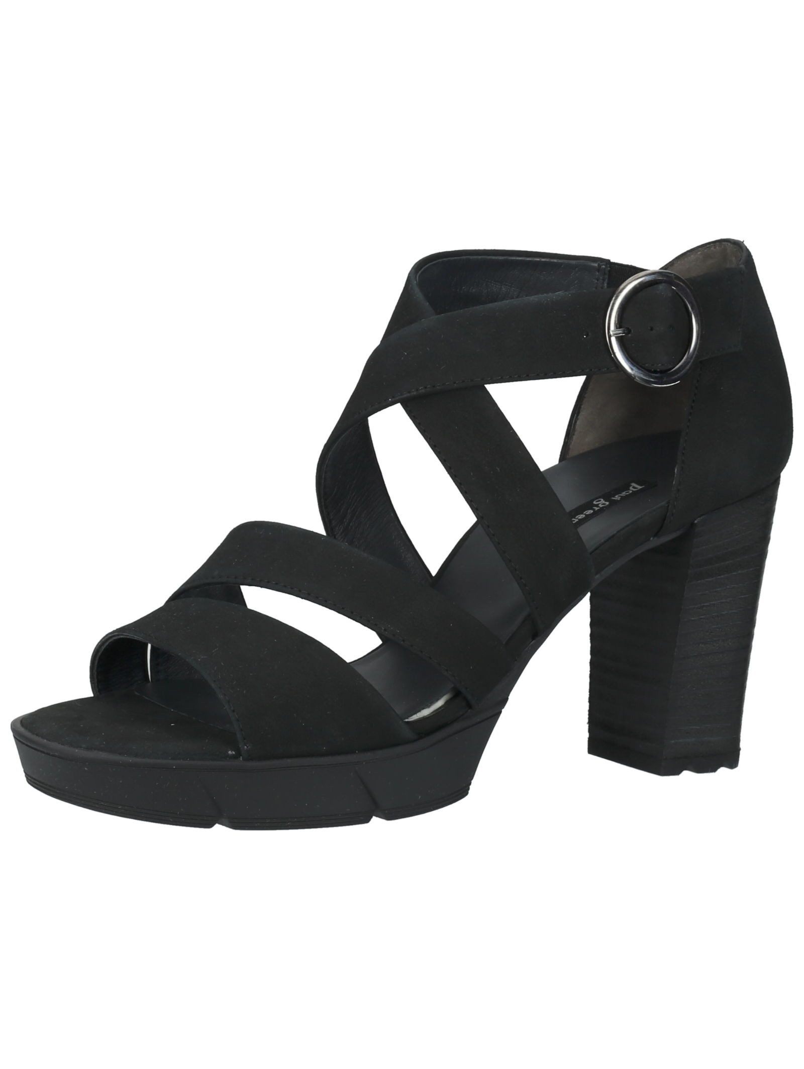 Paul Green Sandalen Nubukleder High-Heel-Sandalette günstig online kaufen