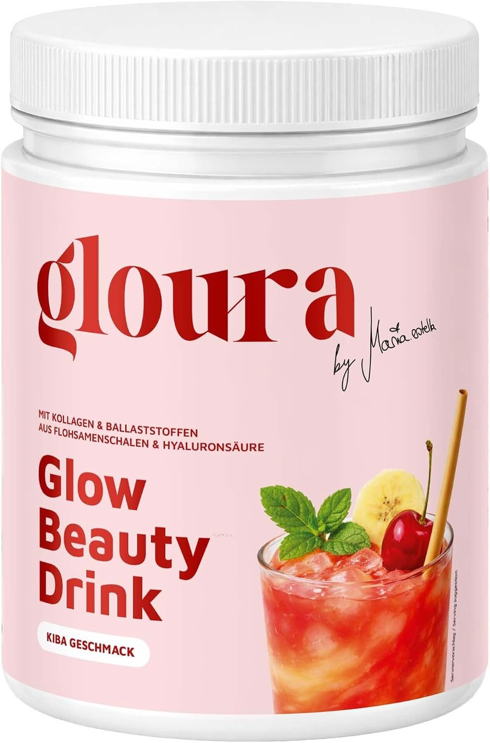 Gloura Gloura® Glow Beauty Drink 360g, Kollagen Pulver Getränk Pulver, 1 er 360 g, Frei von Zusatzstoffen, geschmacksneutral, gut löslich