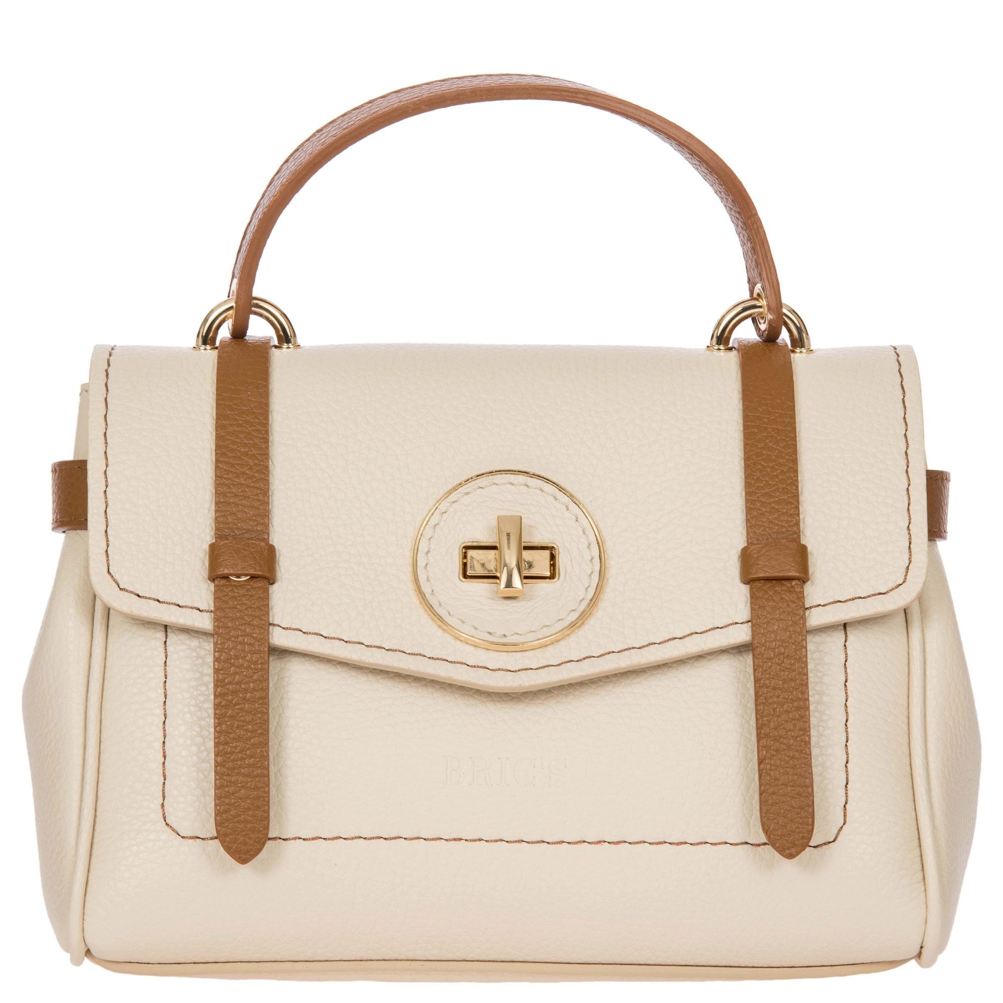 Bric's Handtasche Ninfea - Henkeltasche 25 cm (cream/caramel)