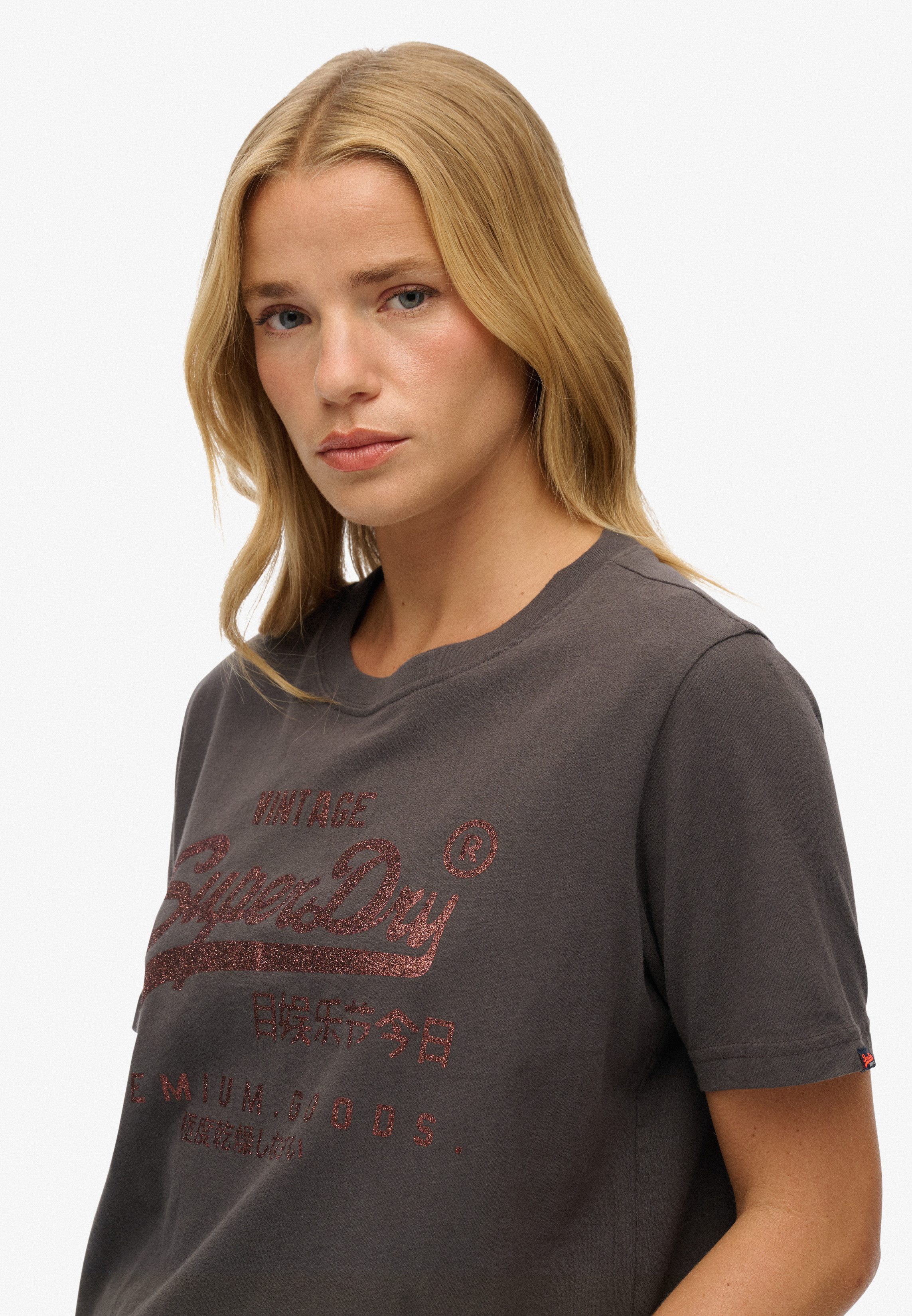 Superdry Print-Shirt EMBELLISHED VL RELAXED TEE günstig online kaufen