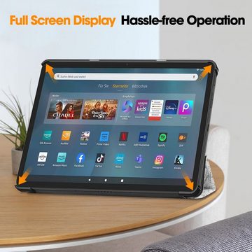 Lobwerk Tablet-Hülle Schutzhülle für Amazon Fire Max 11 2023 11 Zoll 13. Generation, Wake & Sleep Funktion, Sturzdämpfung, Aufstellfunktion