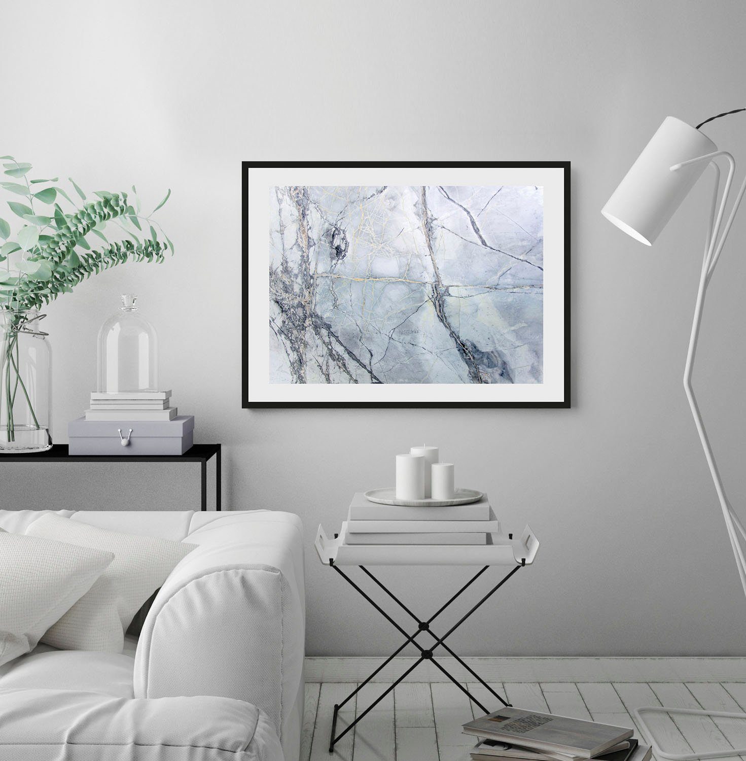 queence Bild Adele, Abstrakt, Gemälde, Kunst, Marmor (1 St), HD Premium Poster-Druck inkl. Holzrahmen
