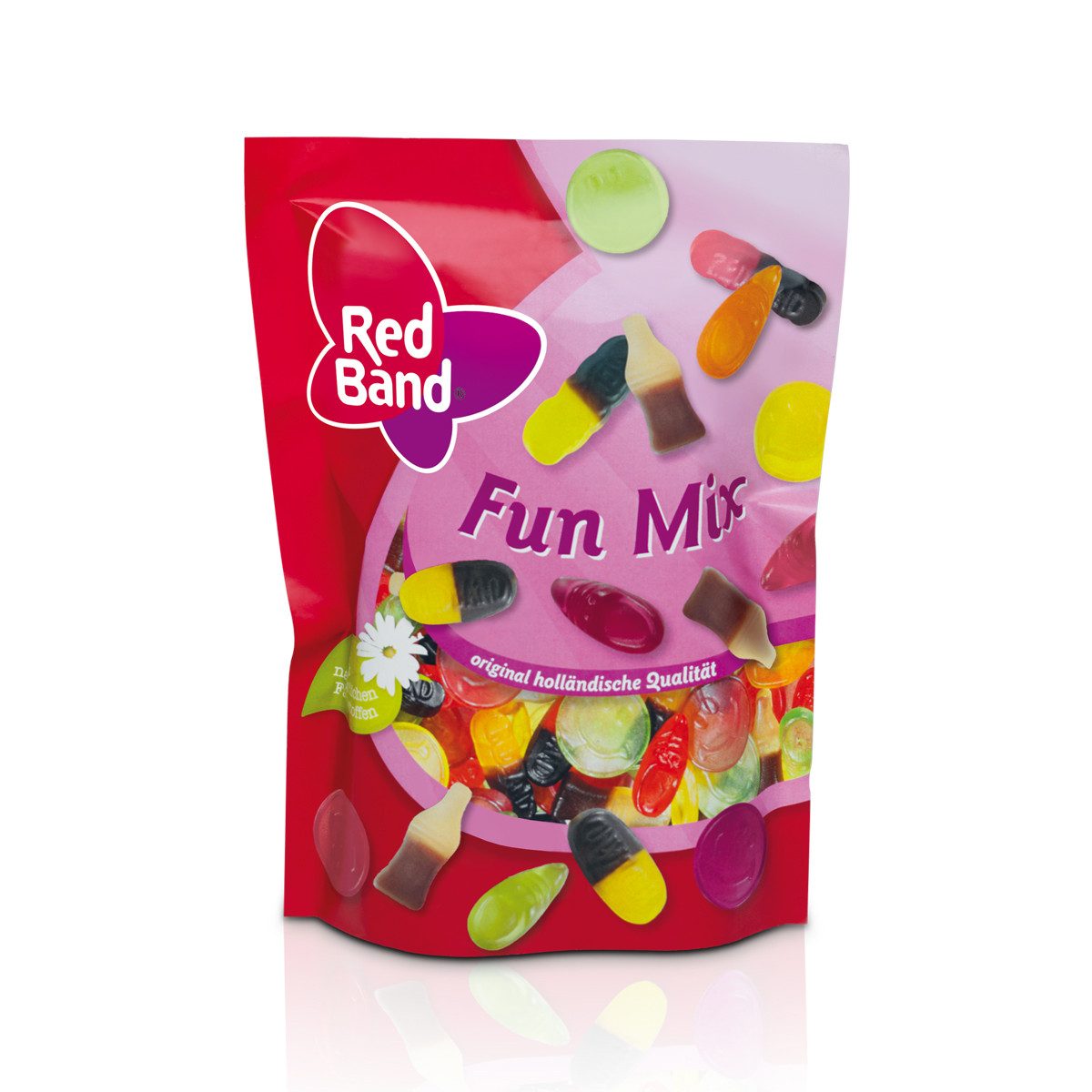 Red Band Süßigkeit, Red Band Fun Mix Mischung Lakritz und Fruchtgummi Sorten 200g