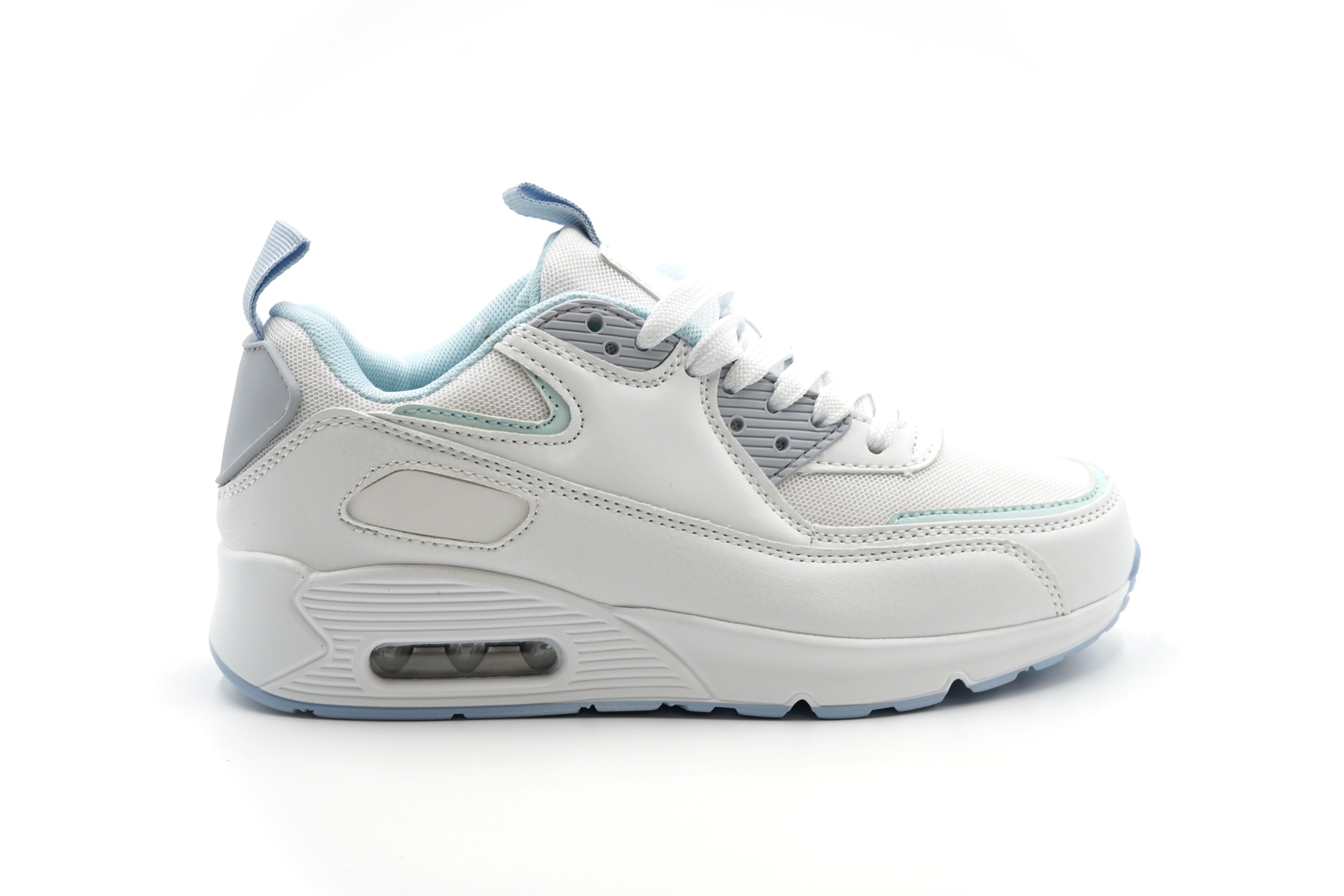 Sonderpostendiscount Damenschuhe Sneaker mit Luftpolster Modell 131-040 Whi günstig online kaufen