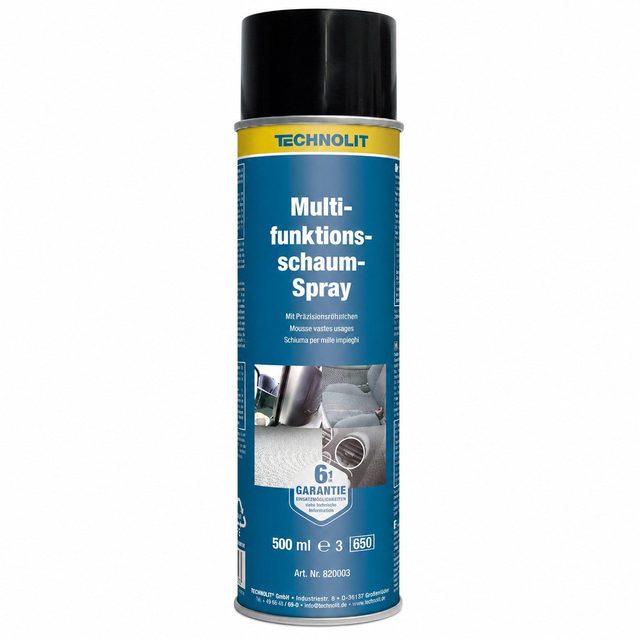 TECHNOLIT® Multifunktionsschaum 0.5L Schaumreiniger Multischaum Universalreiniger Universalreiniger