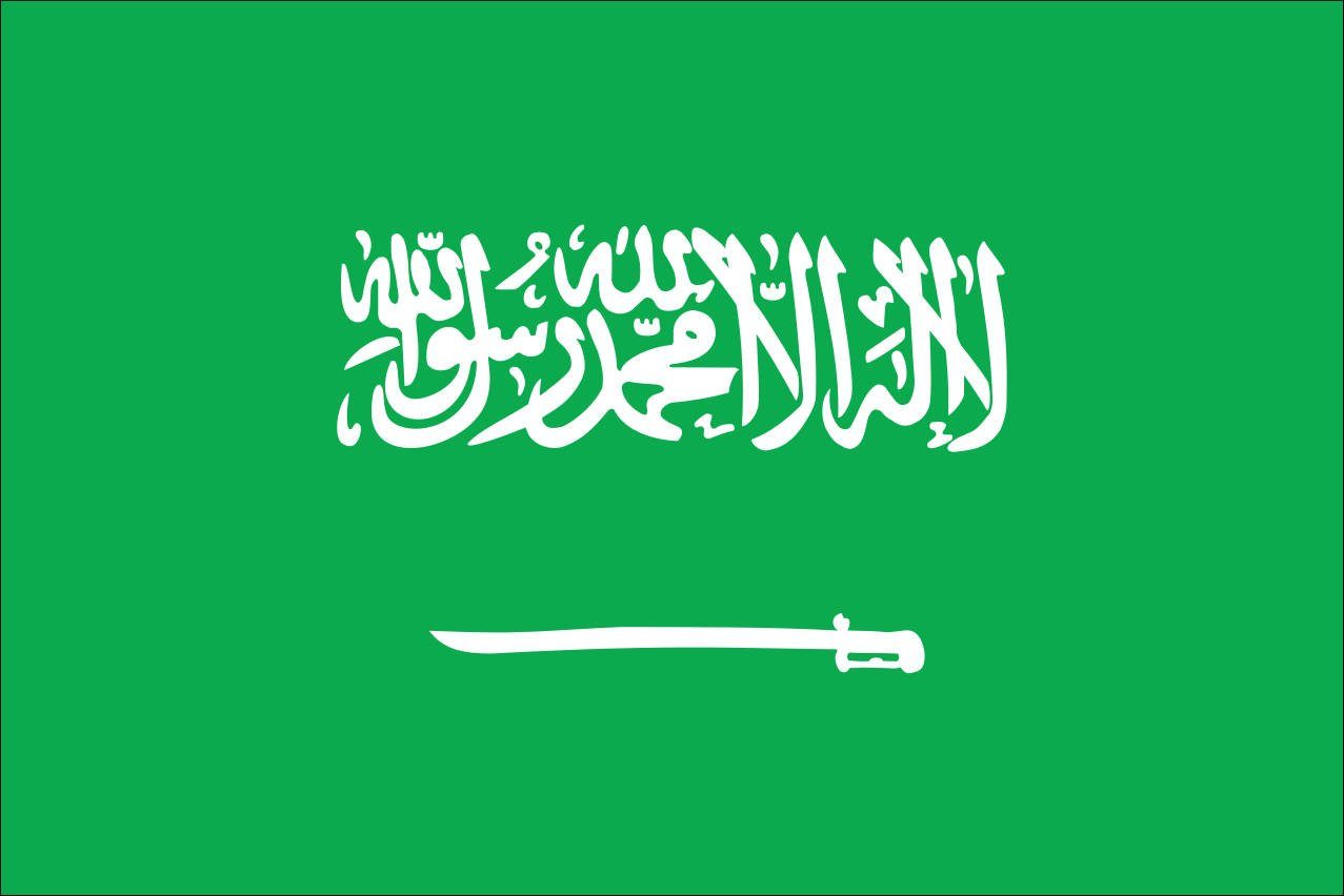Saudi-Arabien 110 g/m² Querformat Flagge flaggenmeer Flagge