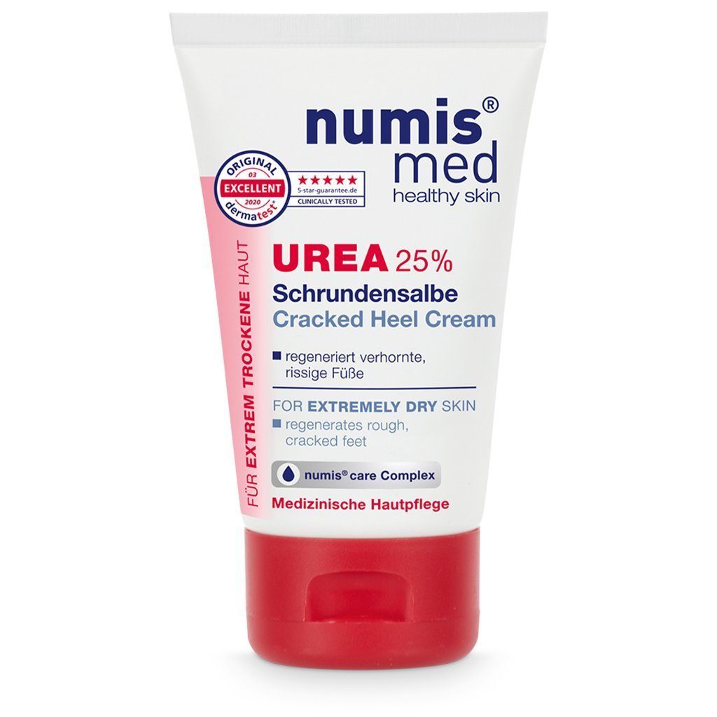 numis med Fußcreme Schrundensalbe 25% Füße verhornte rissige Urea für - Fusscreme, & 1-tlg