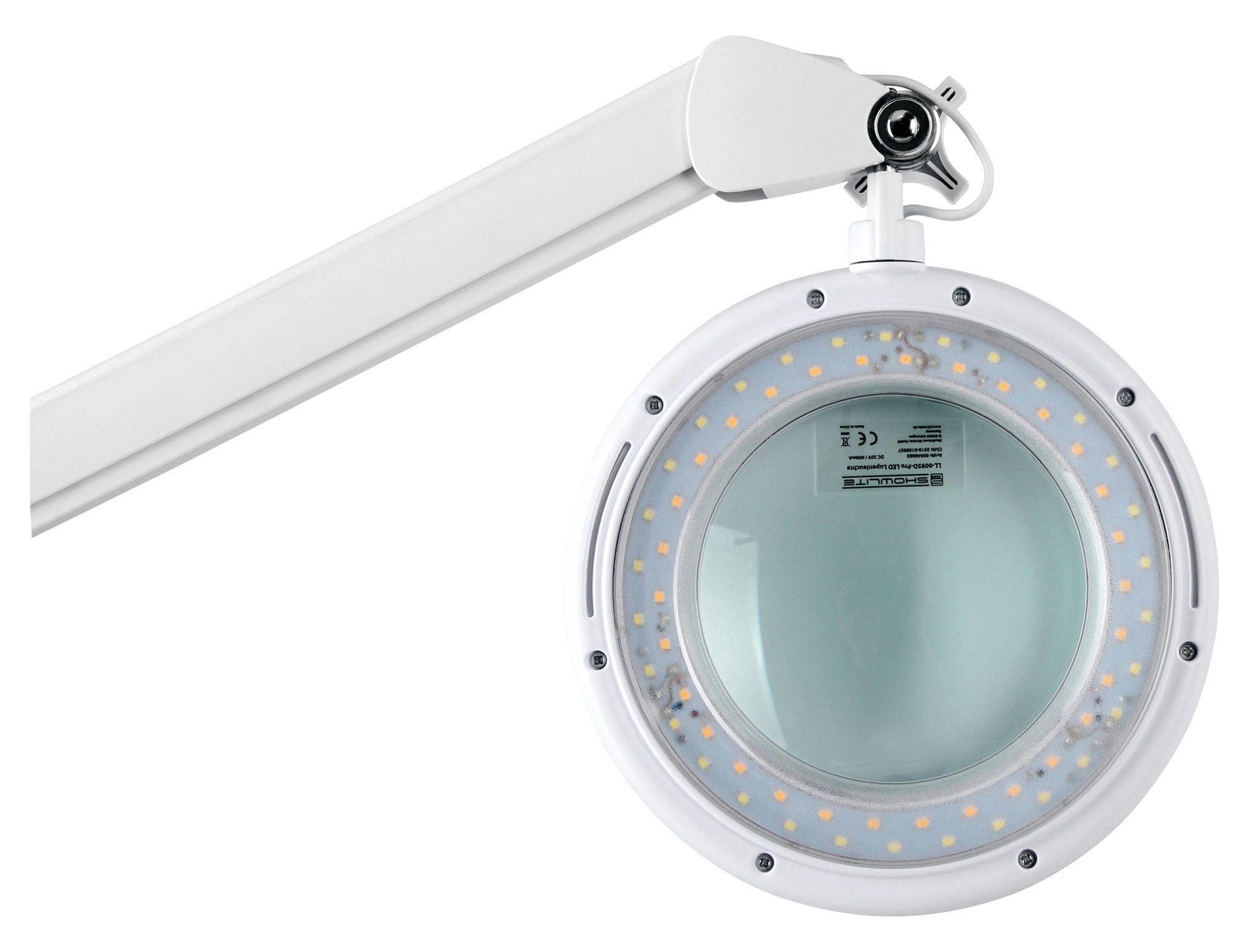Showlite Lupenlampe LL-6095D-Pro LED Lupenleuchte, LED fest integriert, flexibel verstellbar, Helligkeit und Farbtemperatur wählbar – Bild 4 von 5