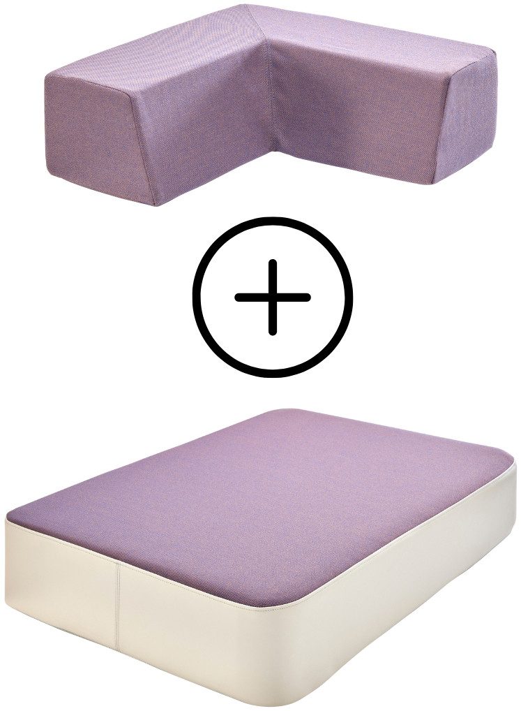 Hipp-Hopp - das Hüpfpolster Weichbodenmatte Hüpfpolster S + Gratis Rückenpolster M Winkel (Set), Made in Germany