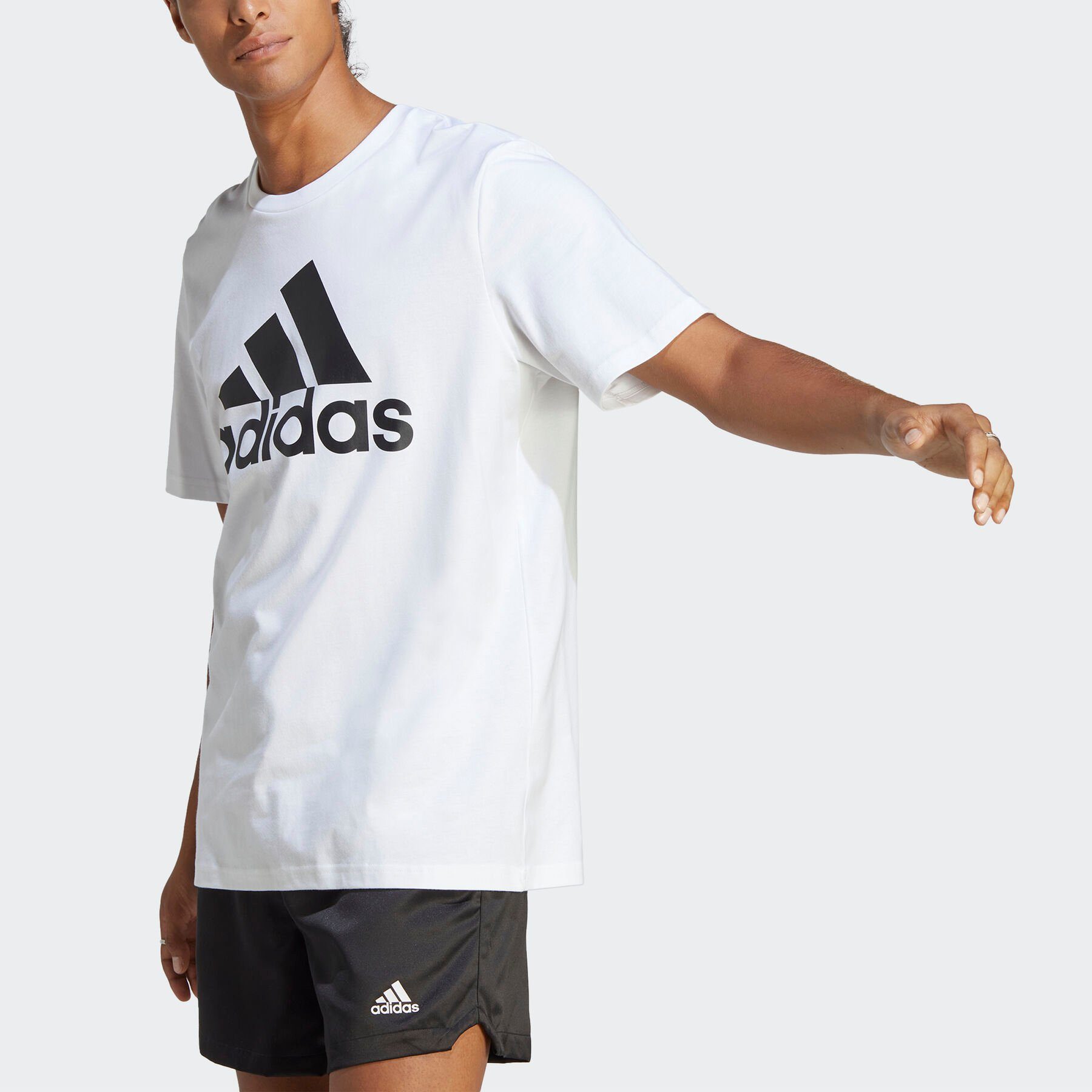 adidas Sportswear T-Shirt M BL SJ T White | Sport-T-Shirts