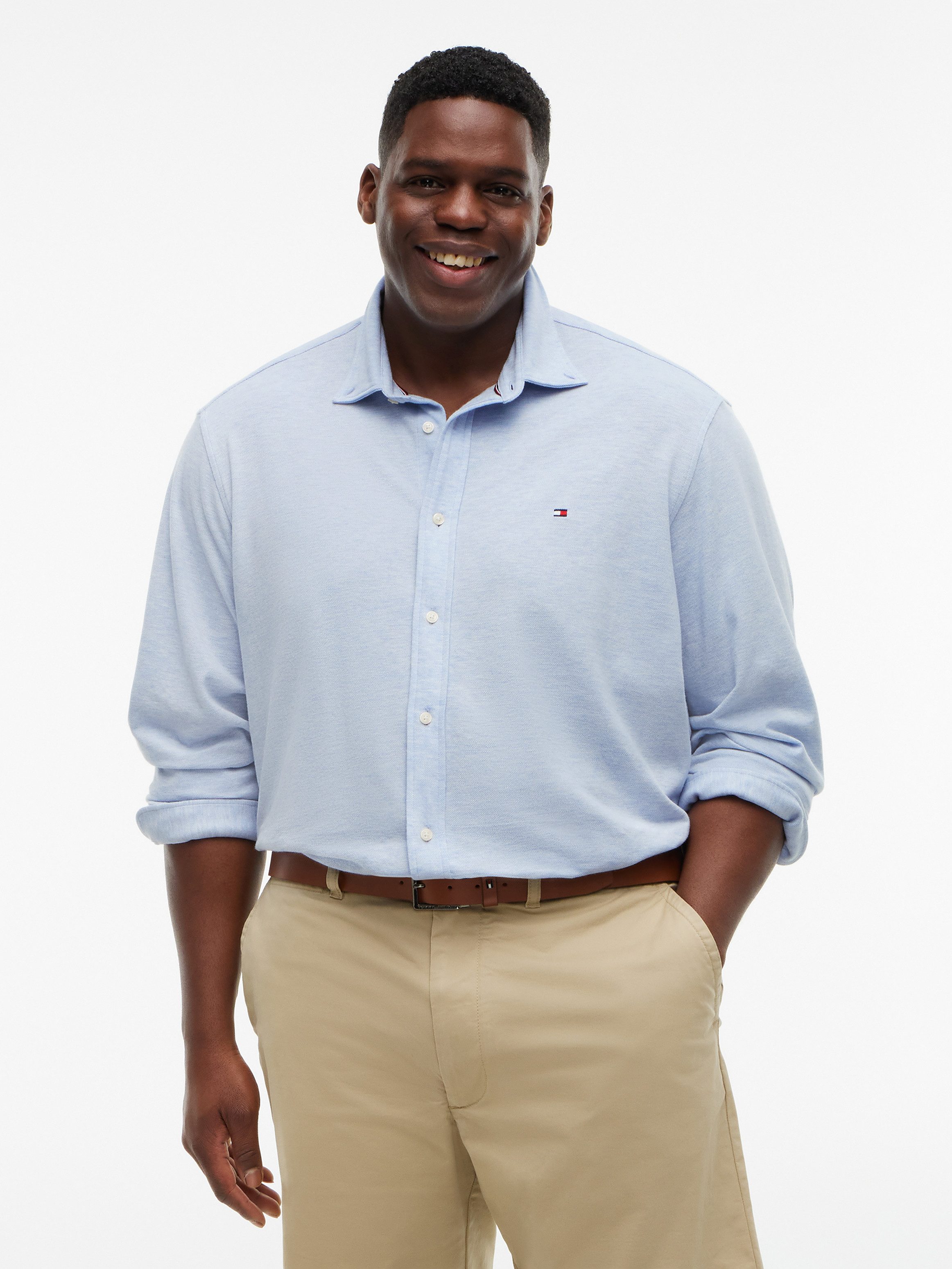 Langarmhemd BT-KNIT PIQUE FEATHERWEIGHT SLIMFIT