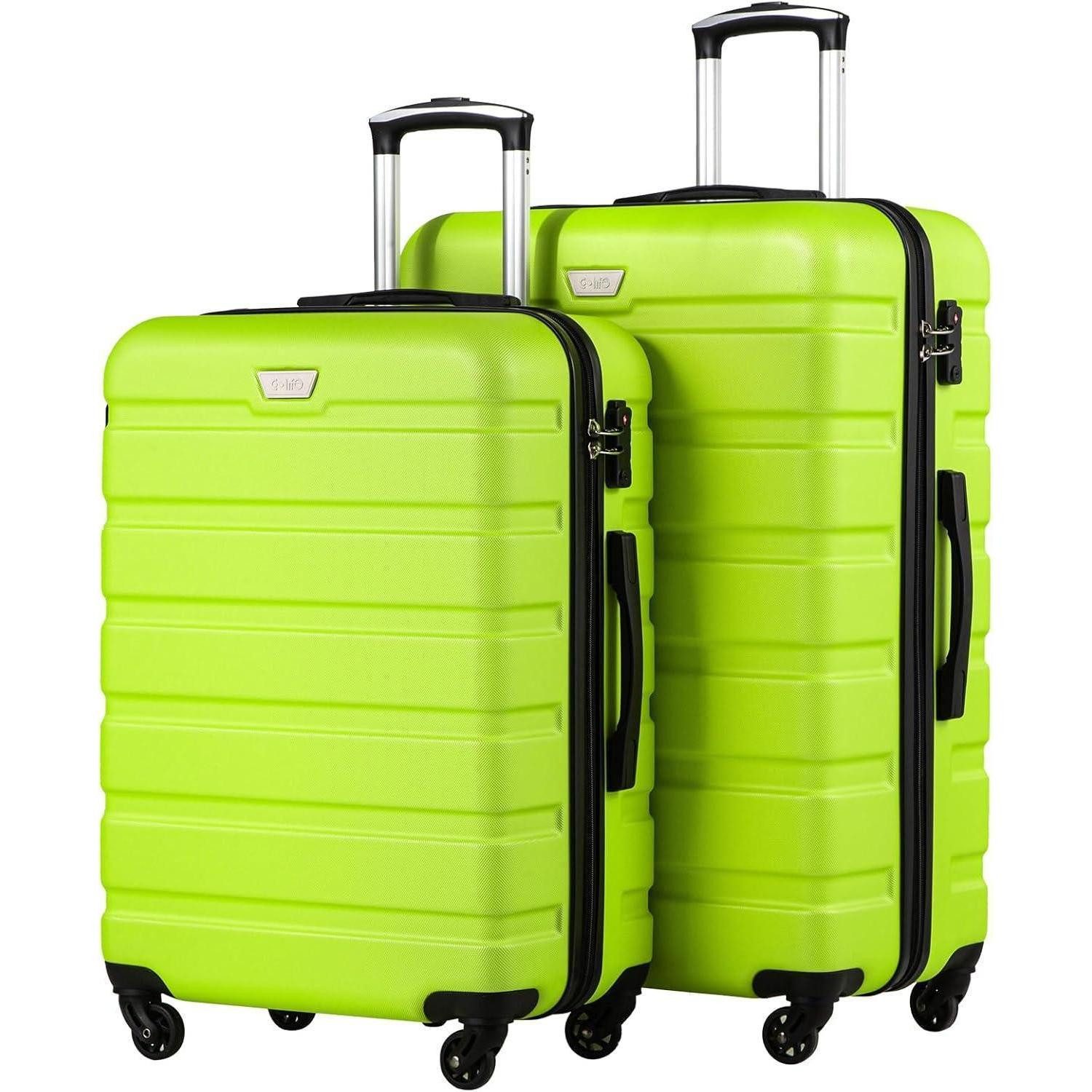 Kofferset Koffer Hartschalenkoffer Rollkoffer Set-2tlg(M + L) Apfelgrün