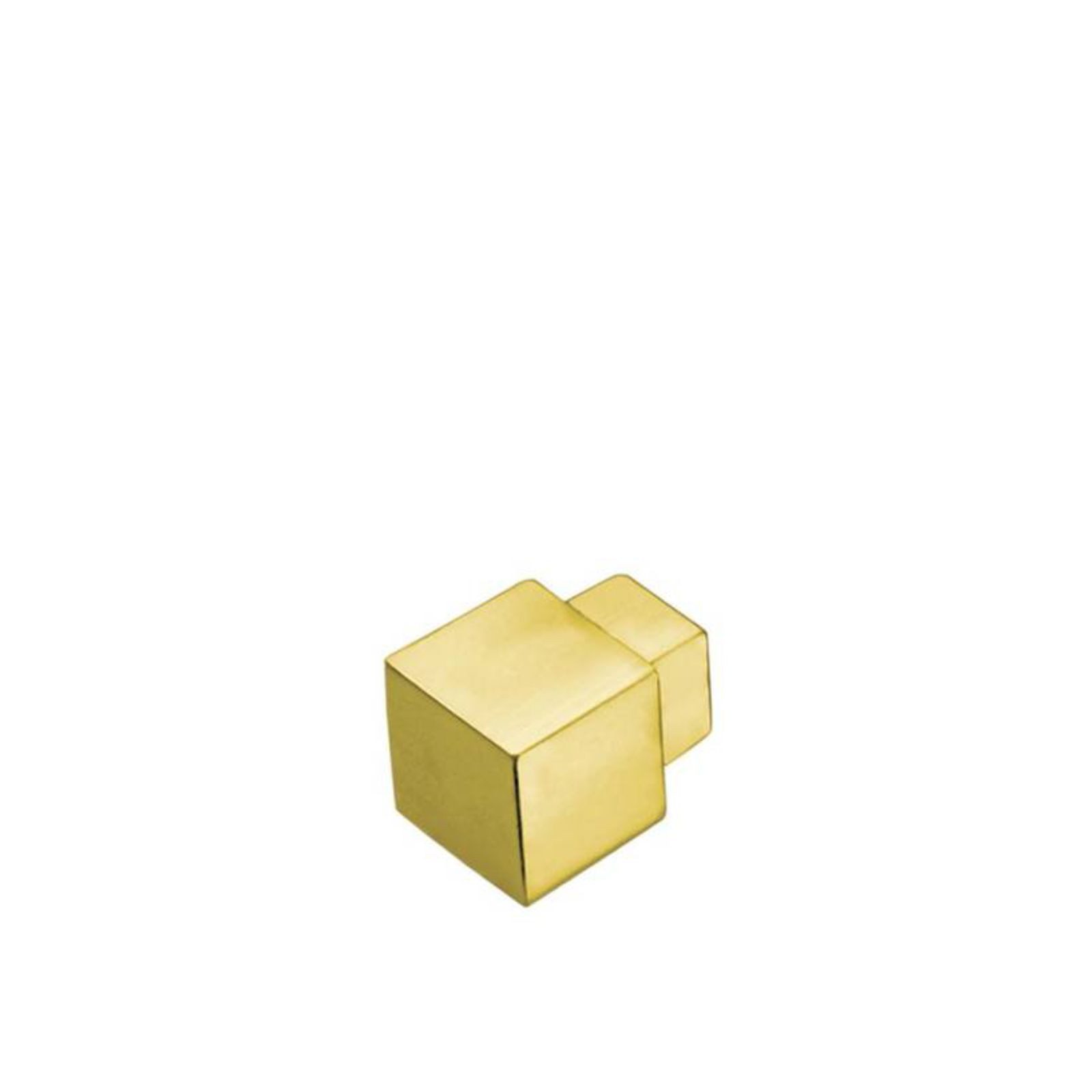 Dural GmbH Profil 1 Stück Außen-/ Innenecke DURAL SQUARELINE DPSA 1061-Y gold H=10 mm, hochglanzeloxiert, Aluminium, für Quadratprofil