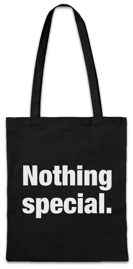 Urban Backwoods Beuteltasche Nothing Special Stofftasche Slogan Spruch Motto Fun Spaß Comedy Joke (1-tlg), Statement Classic Kult Opinion