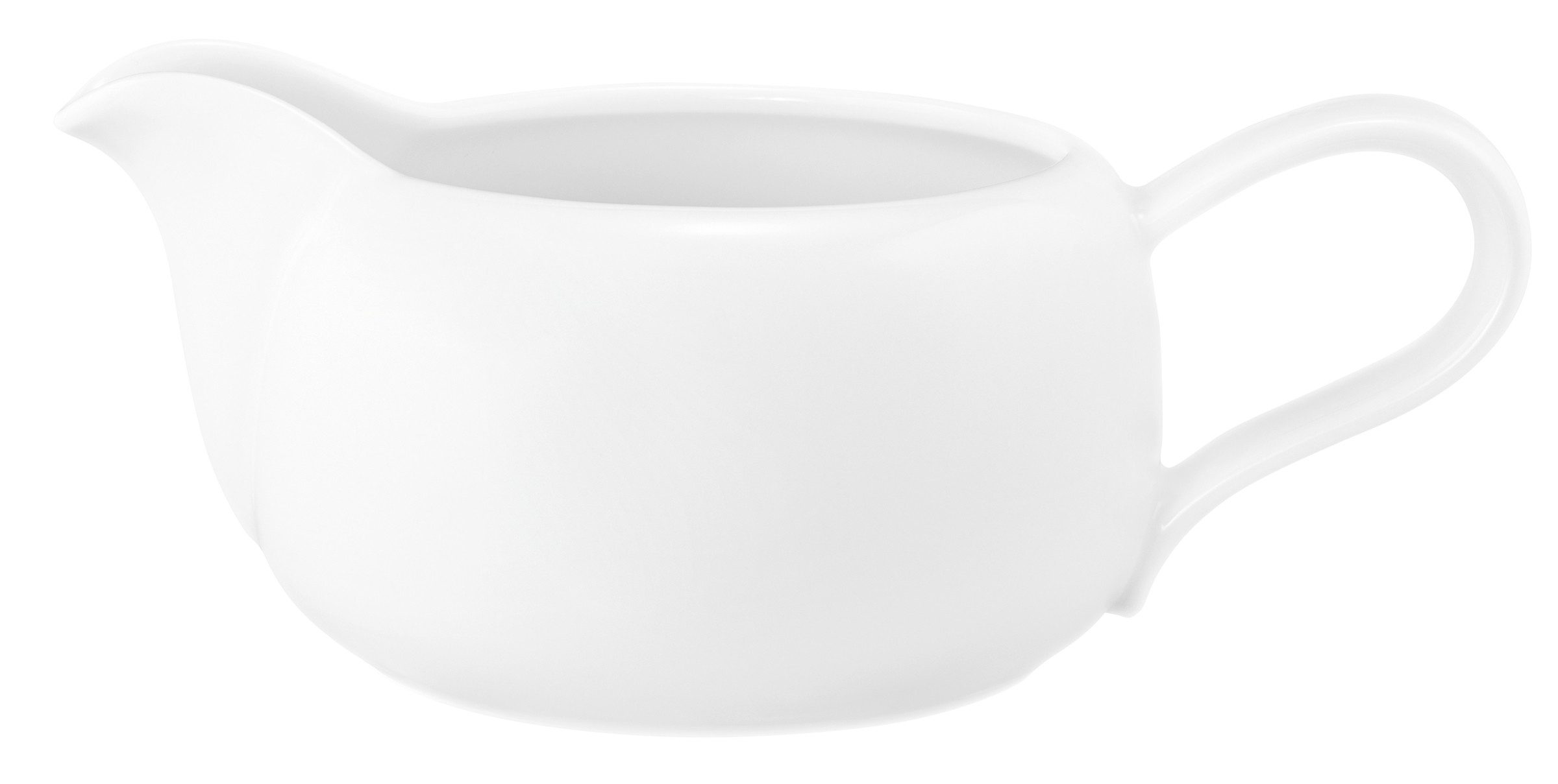 Seltmann Weiden Sauciere Liberty weiß, Porzellan, (1-tlg), Soßenschale, Kännchen