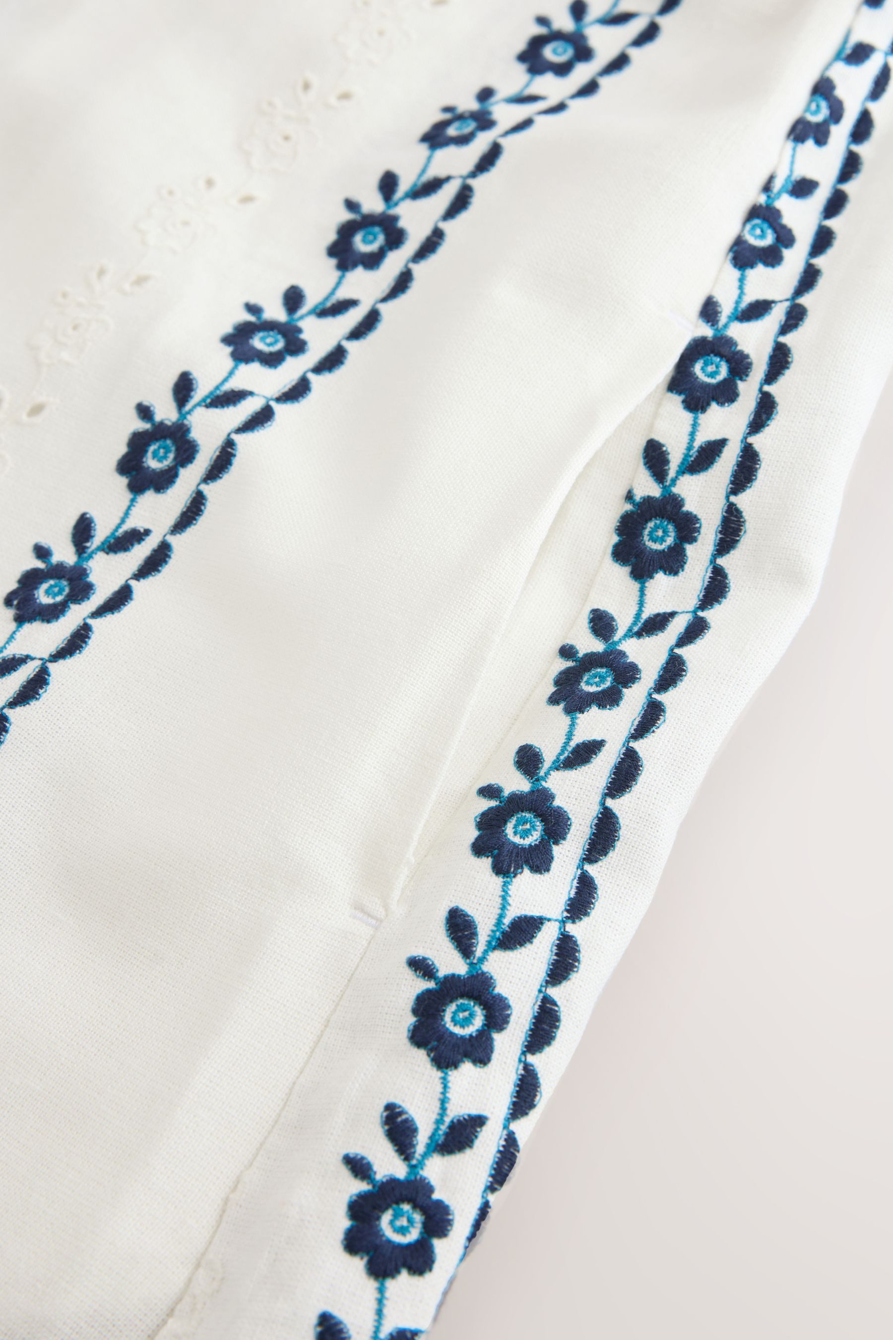 Next Trägerkleid Sommer-Minikleid mit schmalen Trägern und Umschlag (1-tlg) – Bild 4 von 5