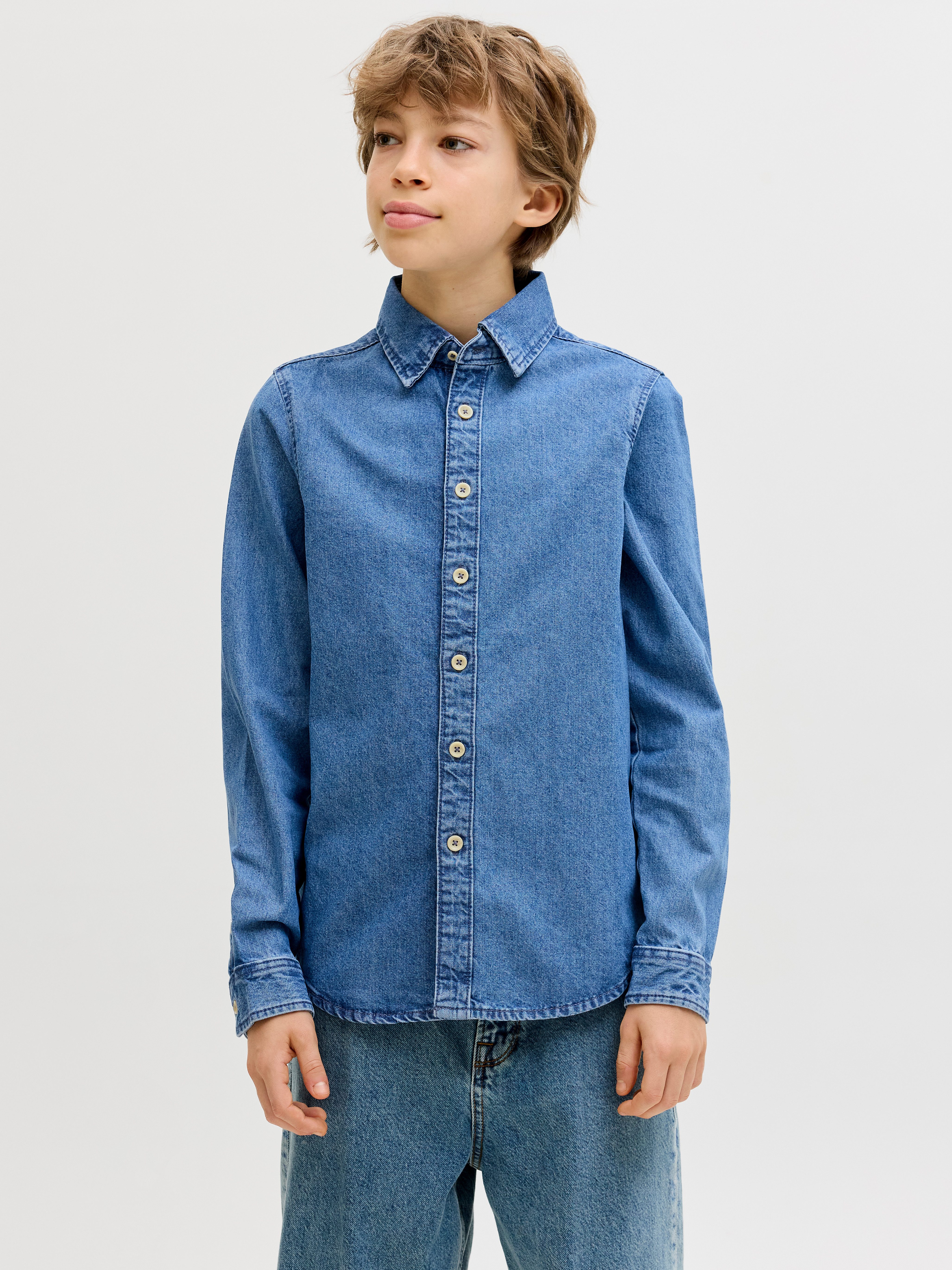 Jack & Jones Junior Jeanshemd JJESTANLEY JJSHIRT AT 021 NOOS JNR
