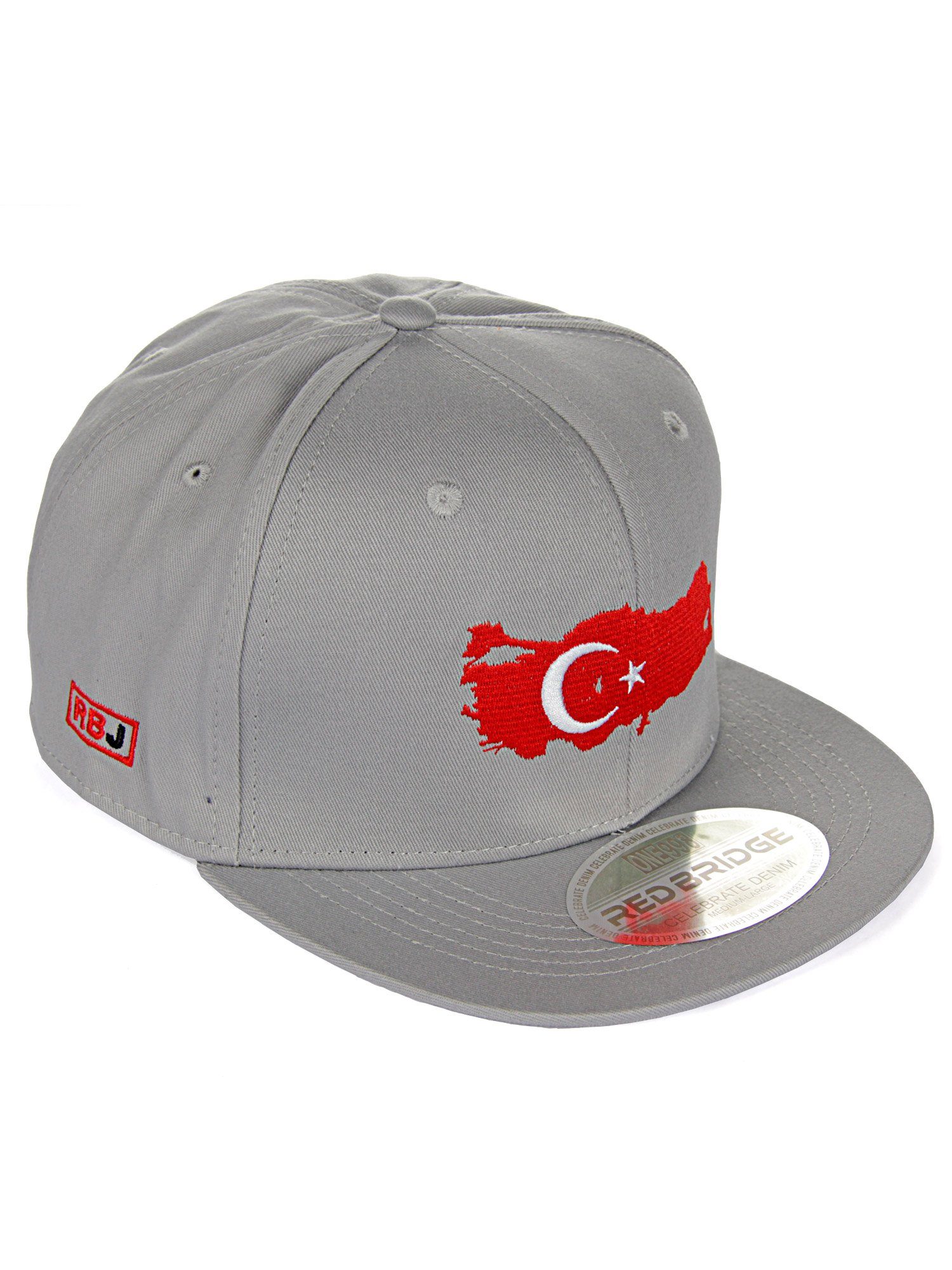 mit Furham RedBridge hellgrau Baseball Türkei-Stickerei Cap