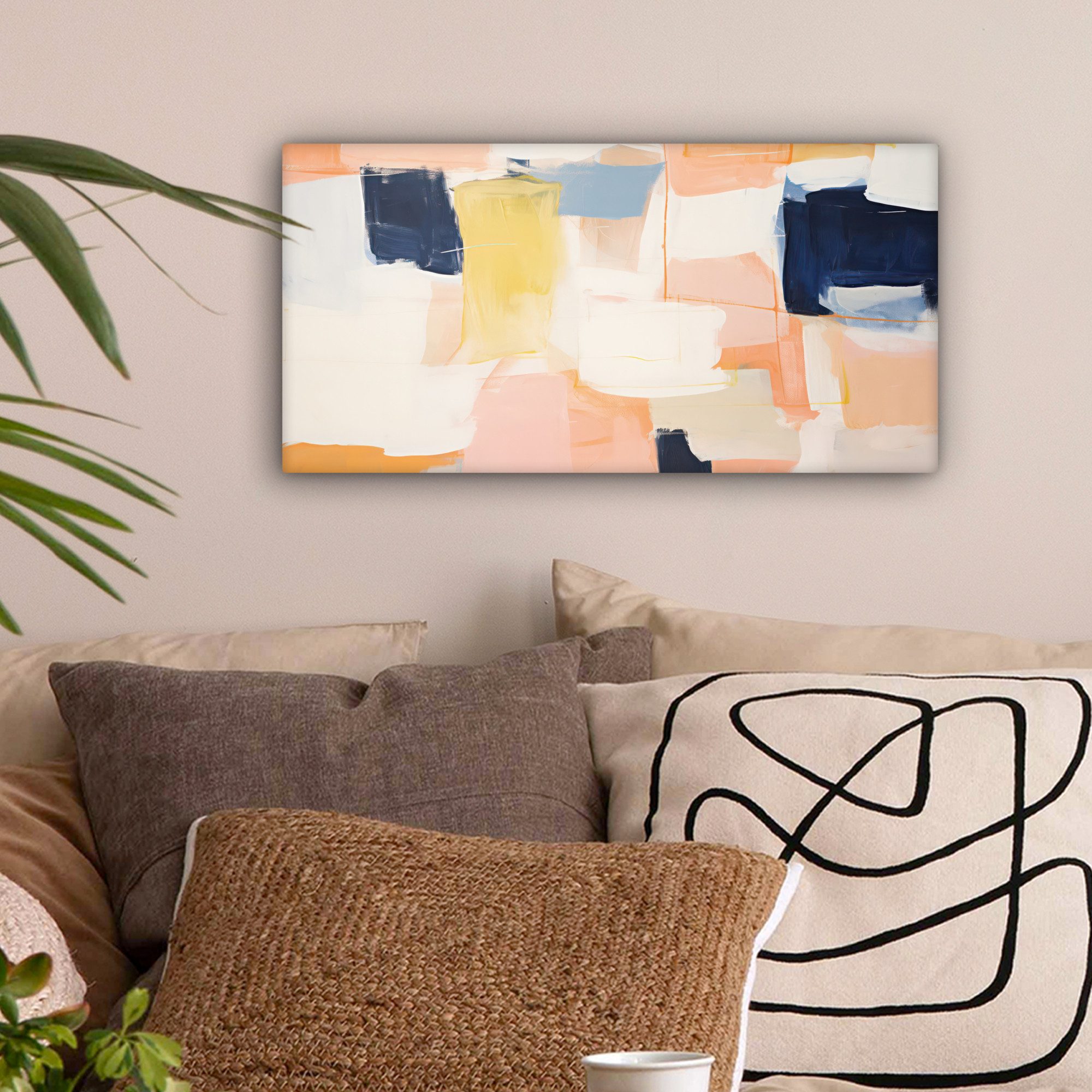 OneMillionCanvasses® Leinwandbild Panorama Kunst - Abstrakt günstig online kaufen