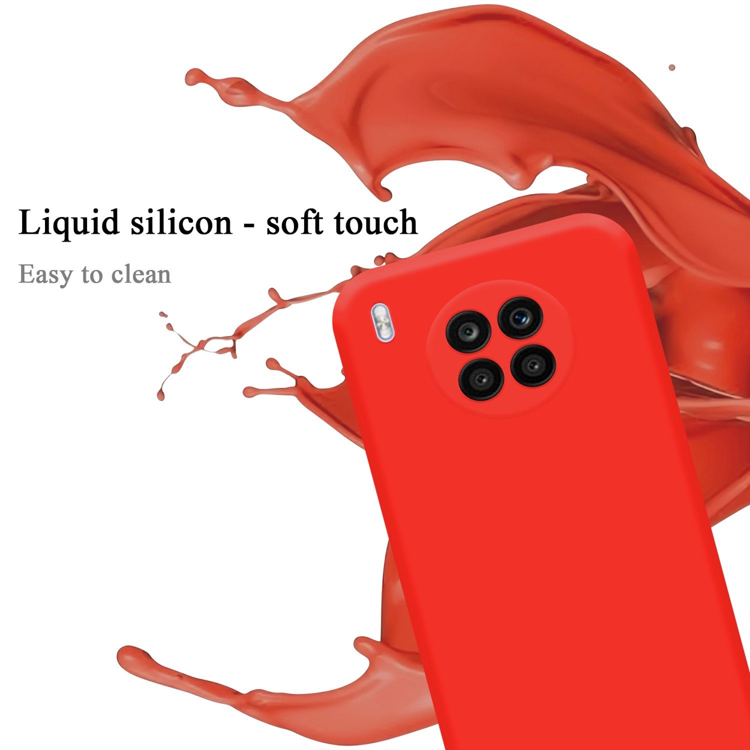 Cadorabo Handyhülle für Honor 50 LITE Hülle Honor 50 LITE, Flexible Hülle TPU Silikon Schutzhülle Back Cover Case