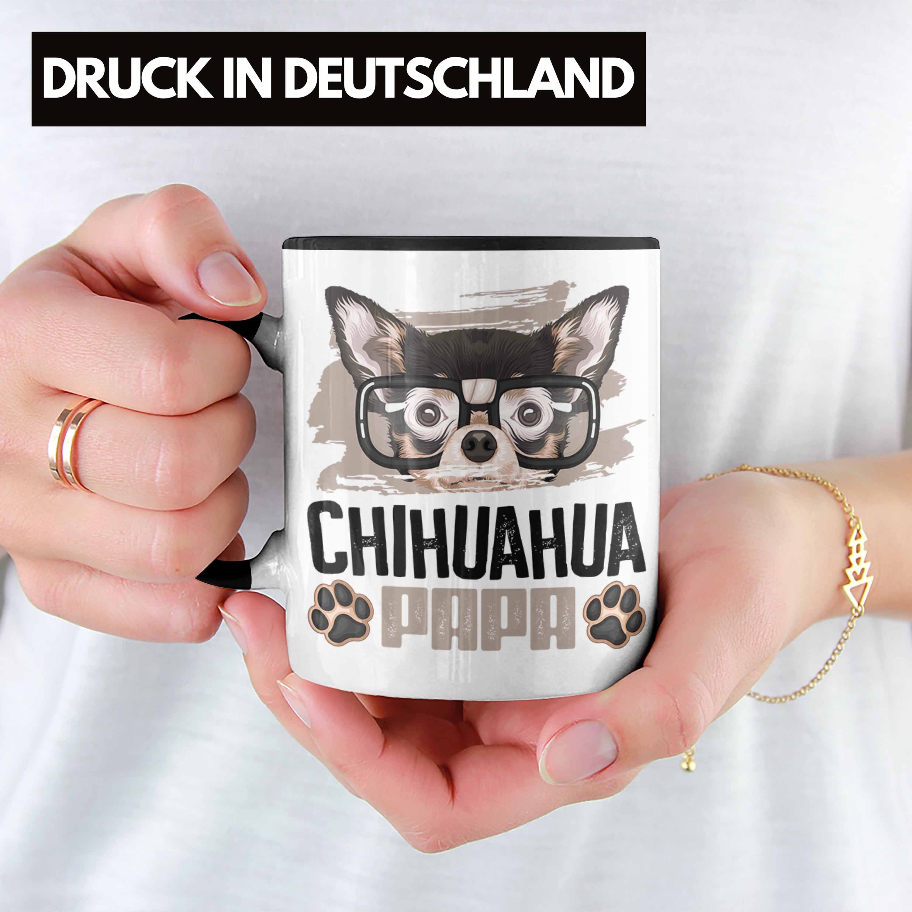 Trendation Tasse Chihuahua Geschenkidee Geschenk Tasse Besitzer Schwarz Papa Lustiger Ch Spruch