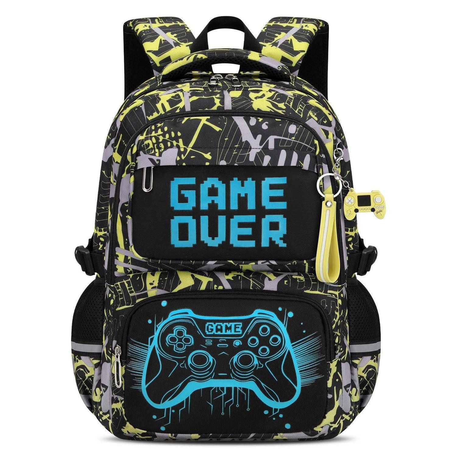 LuxusKollektion Schulranzen Schulranzen Jungen Gaming Gelb 8-12 Jahre