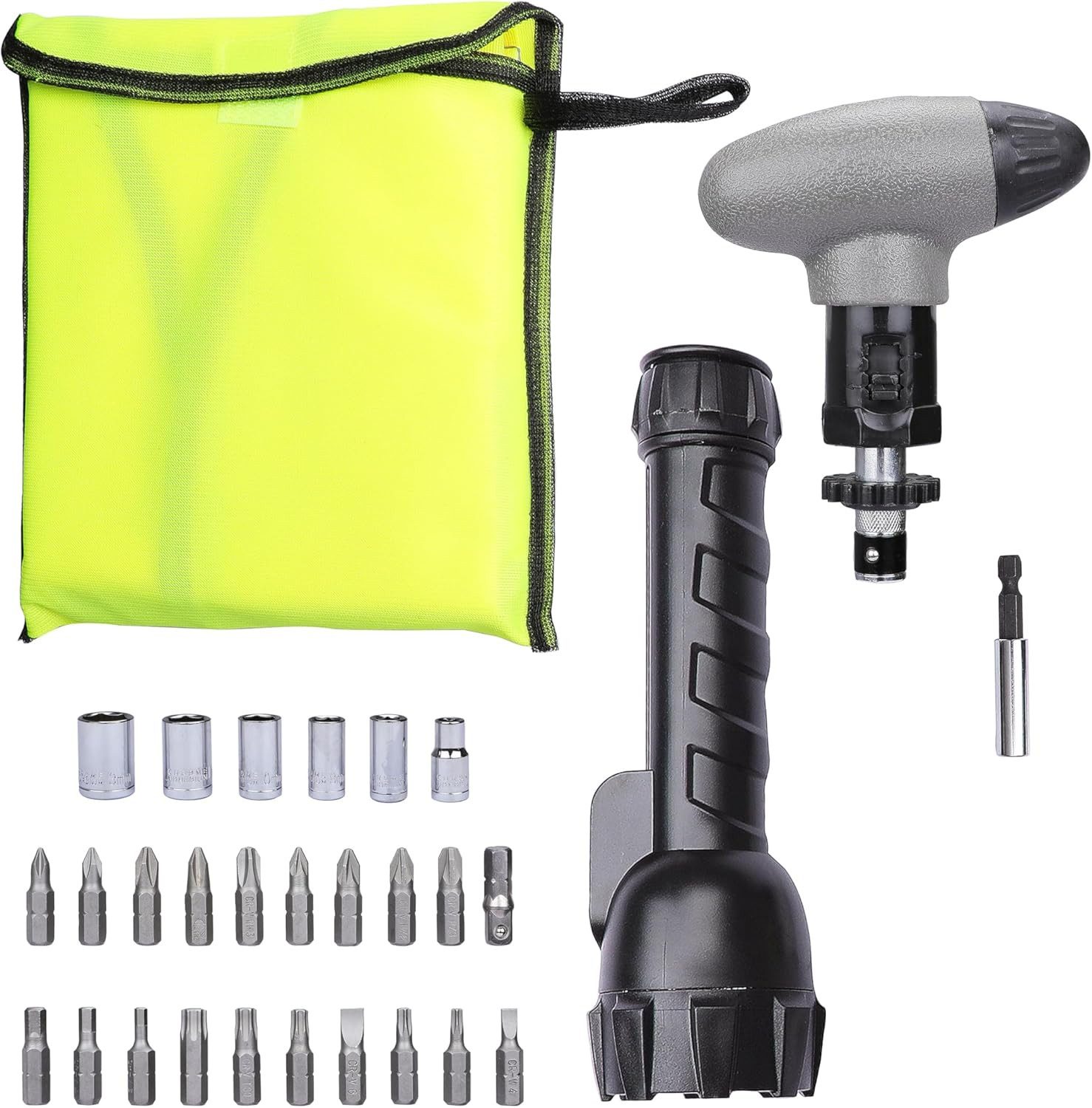 Black + Decker Bit-Set 30tlg. SOS-Bit-Set (mit Sicherheitsweste, LED-Taschenlampe), 1-St.